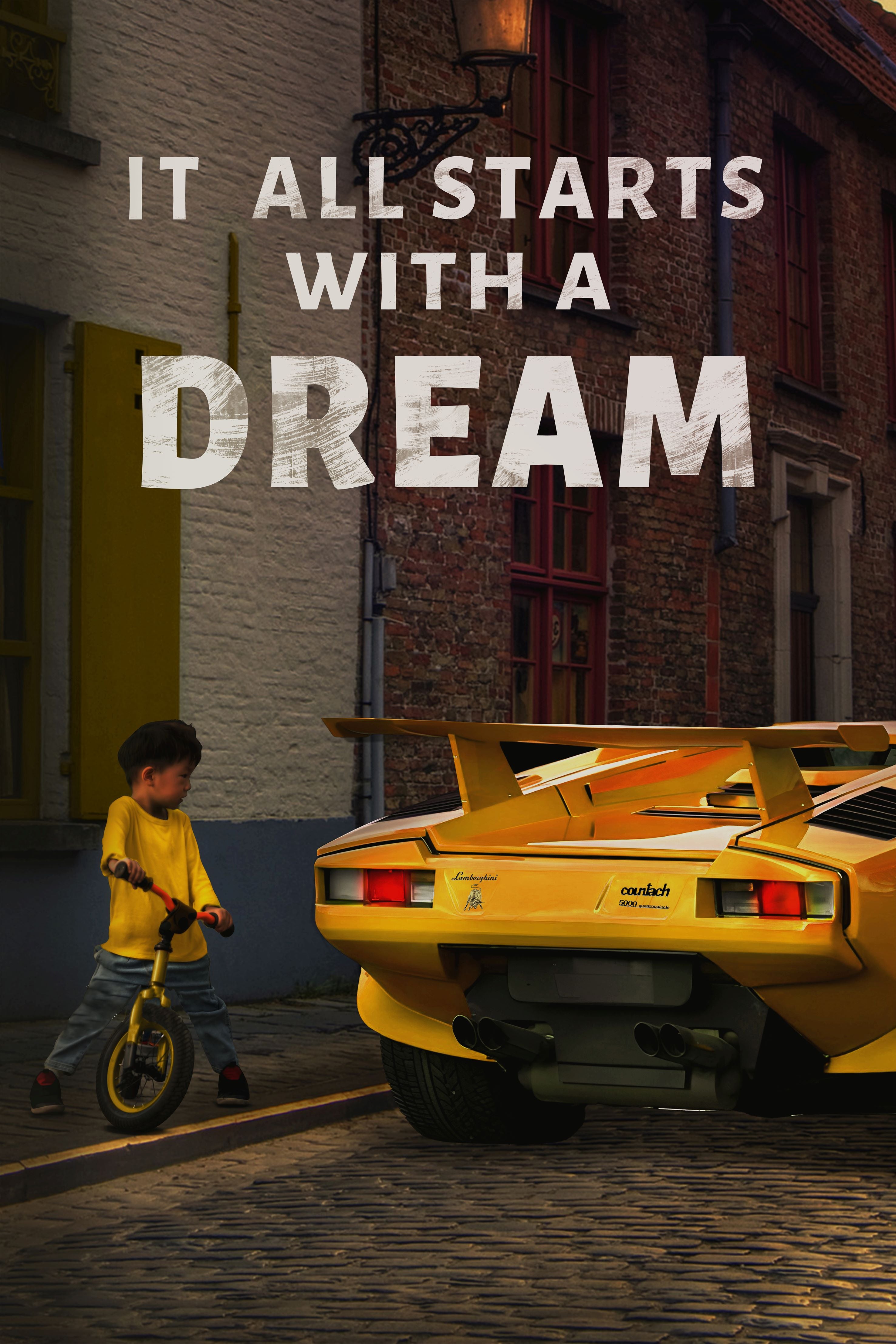 Fototapete All starts with a Dream