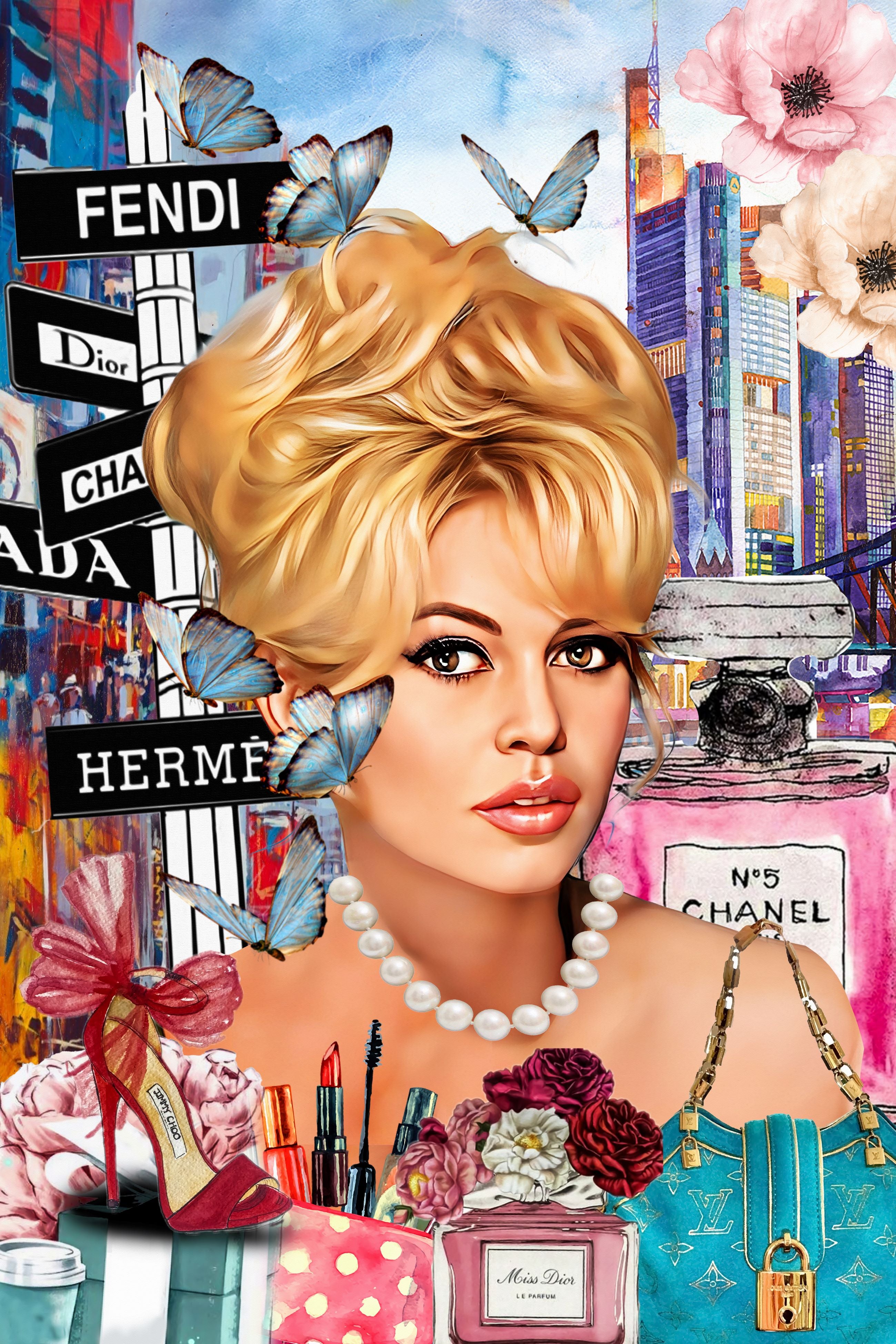 Fototapete BRIGITTE BARDOT LUXUS MARKEN
