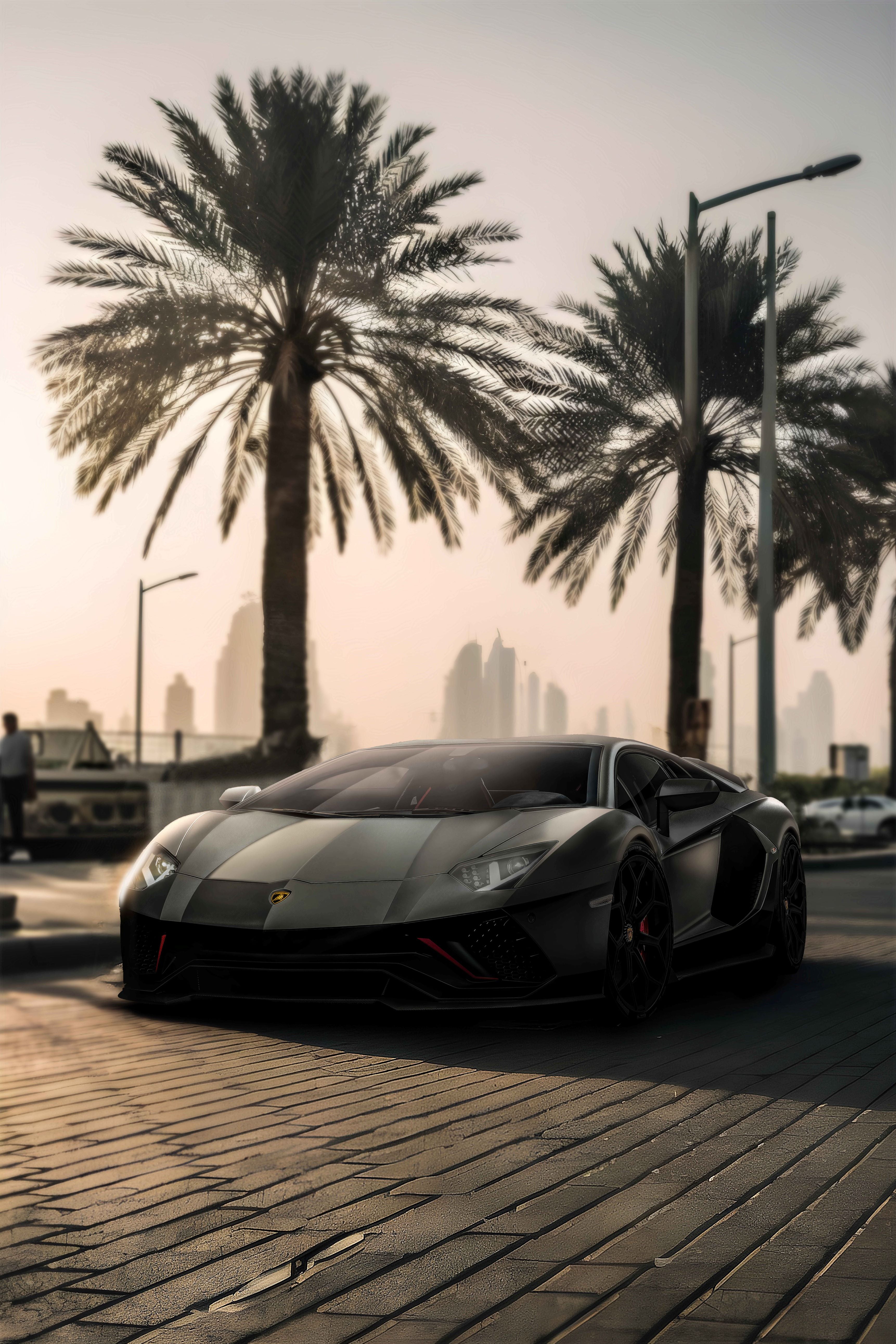 Fototapete BEACHSIDE LAMBO