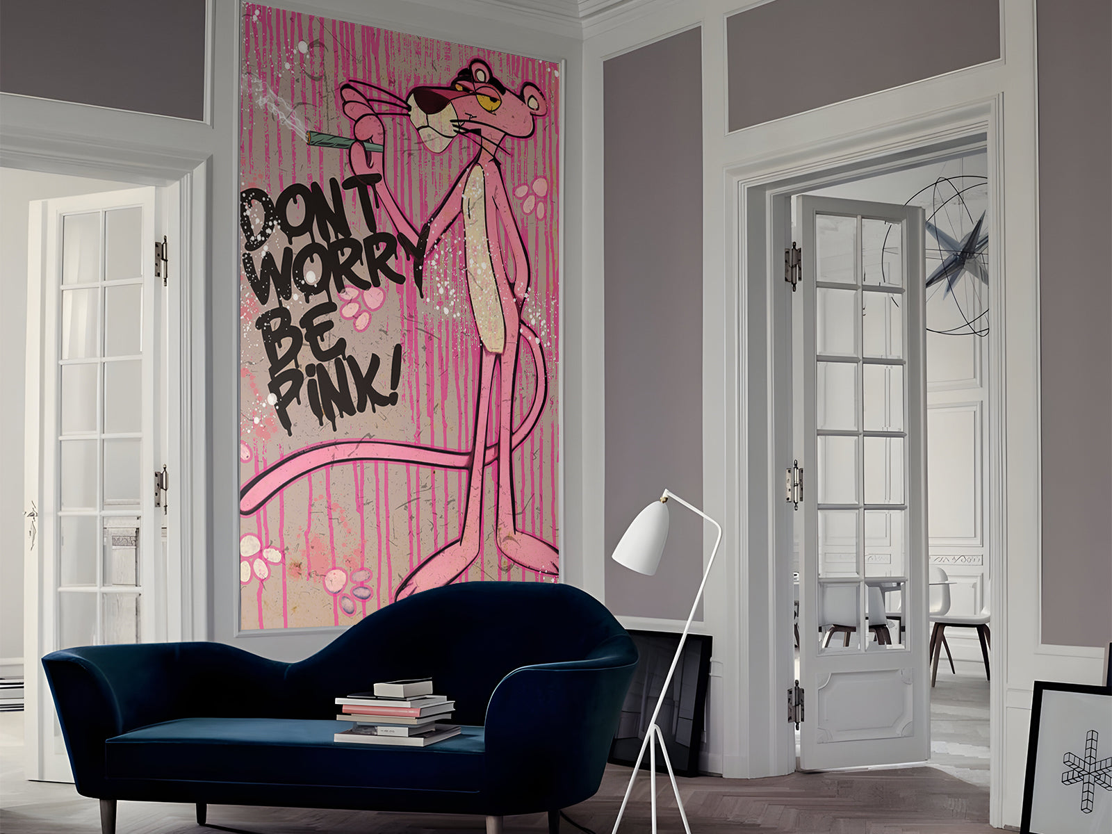 Vlies Tapete XXL Poster Fototapete PINK PANTHER