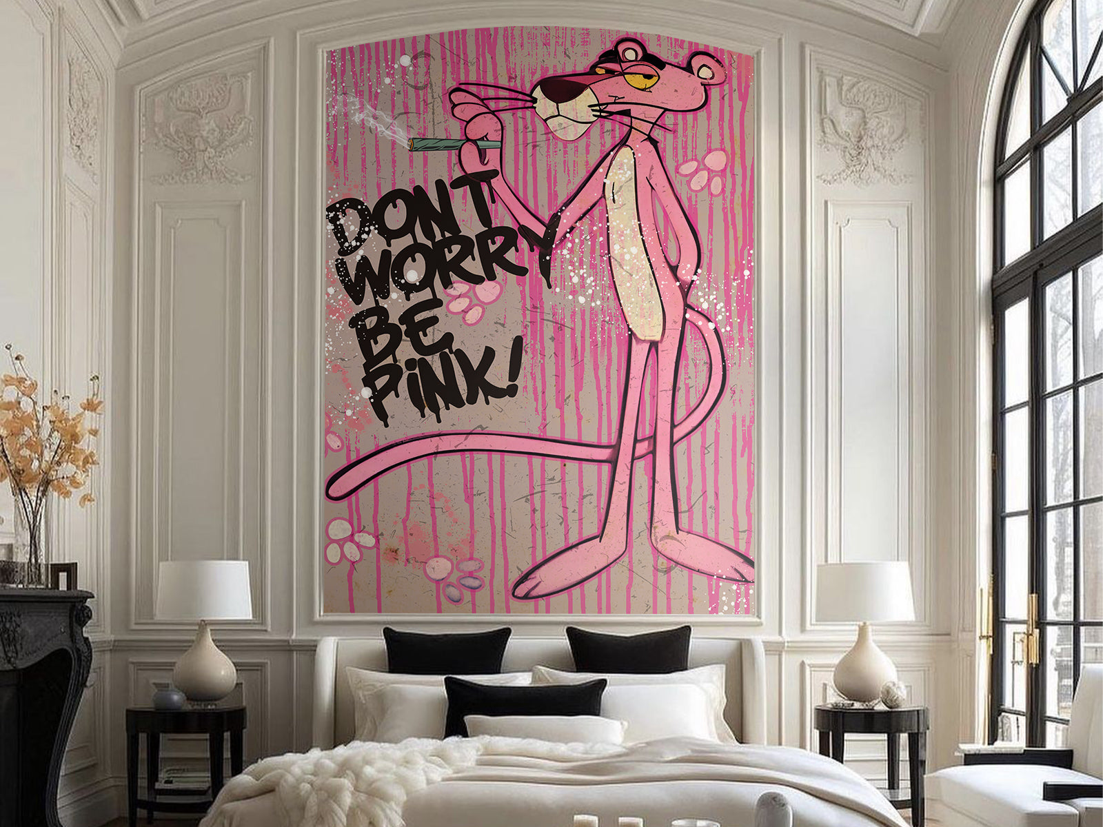 Vlies Tapete XXL Poster Fototapete PINK PANTHER
