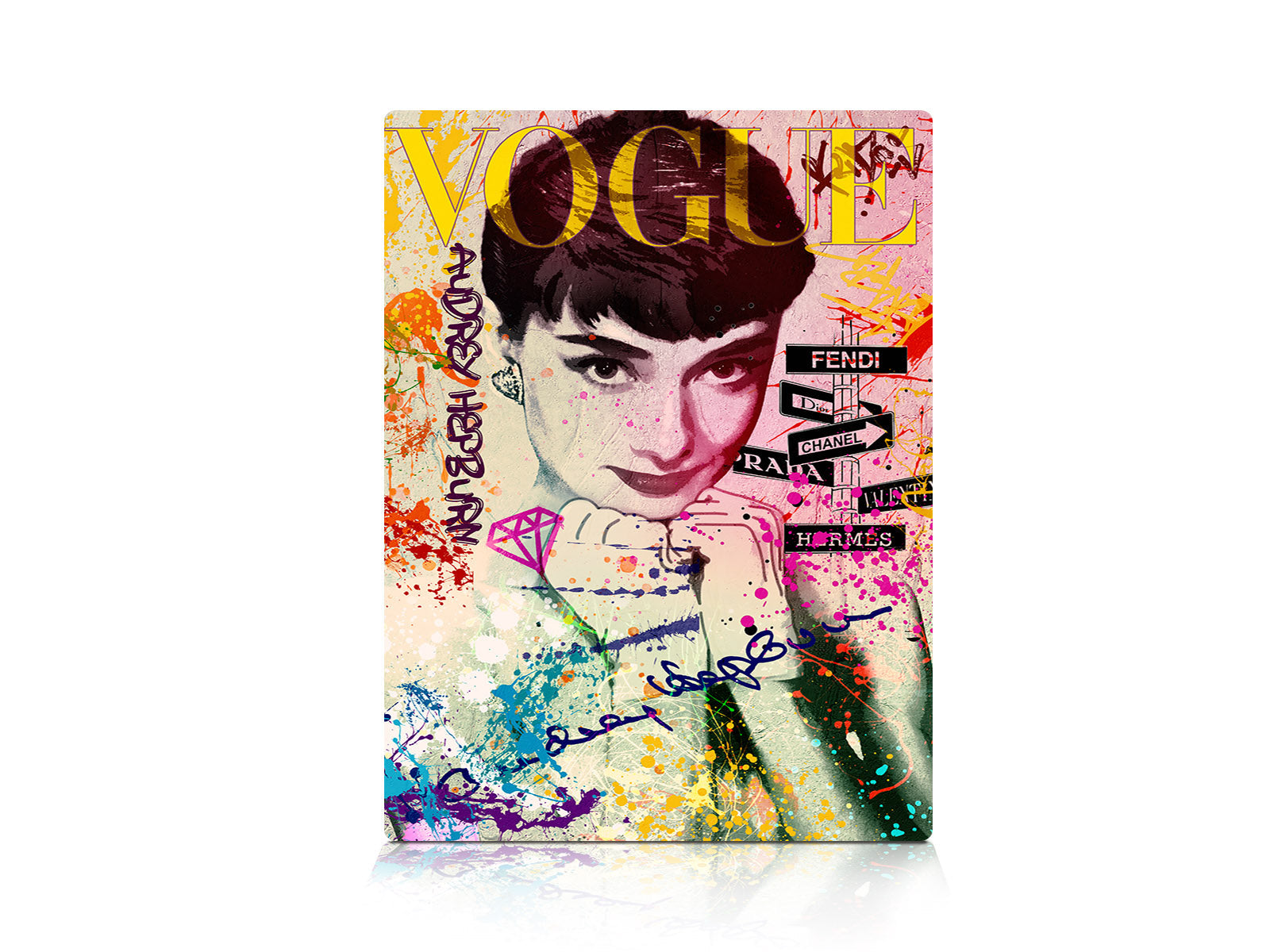 Magnettafel Pinnwand AUDREY HEPBURN