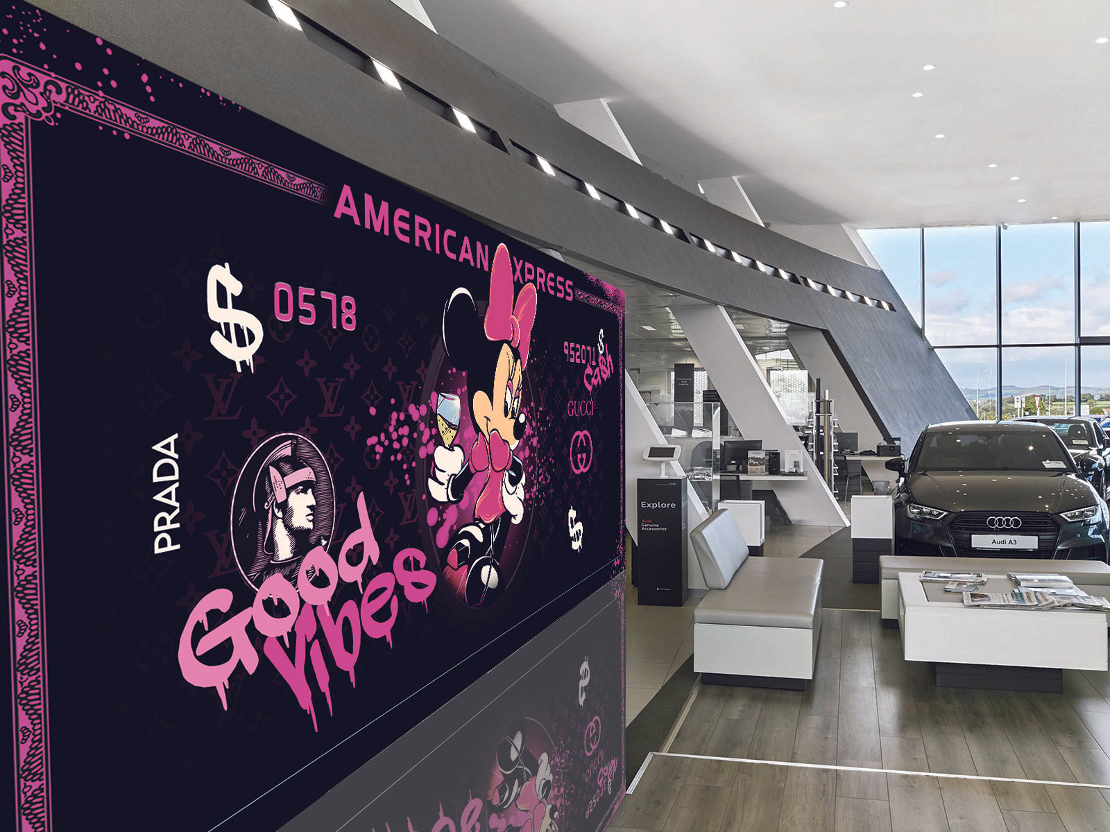 Fototapete AMERICAN EXPRESS MINNIE