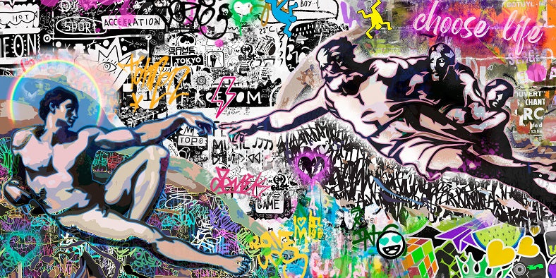 Fototapete CREATION OF GOD GRAFFITI