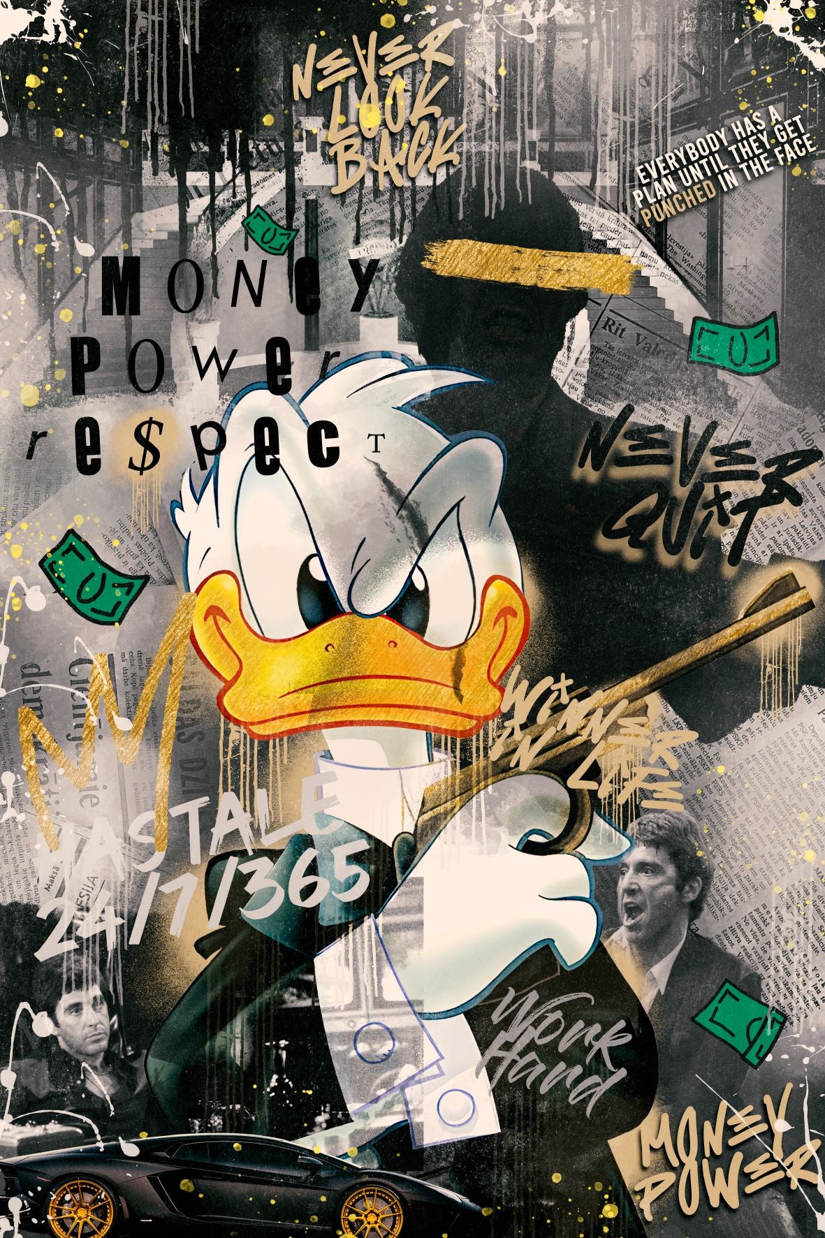 Fototapete DUCK SCARFACE