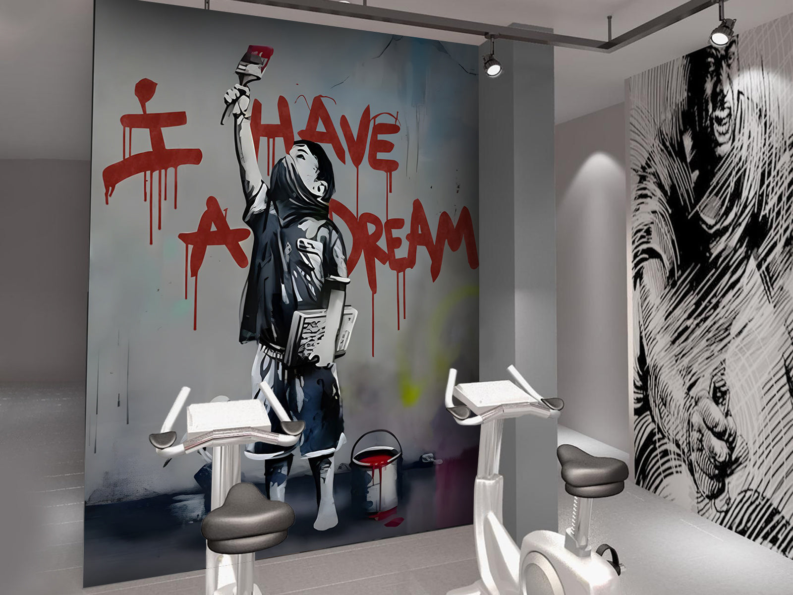 Vlies Tapete XXL Poster Fototapete BANKSI KID