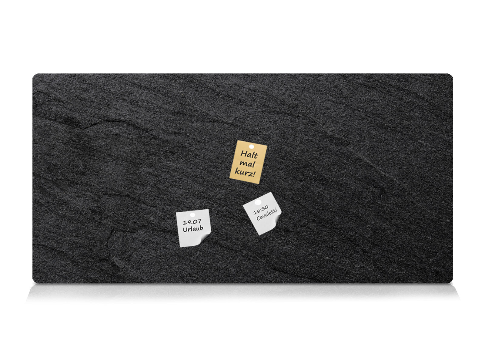 Magnettafel Pinnwand XXL Schiefer Schieferoptik anthrazit