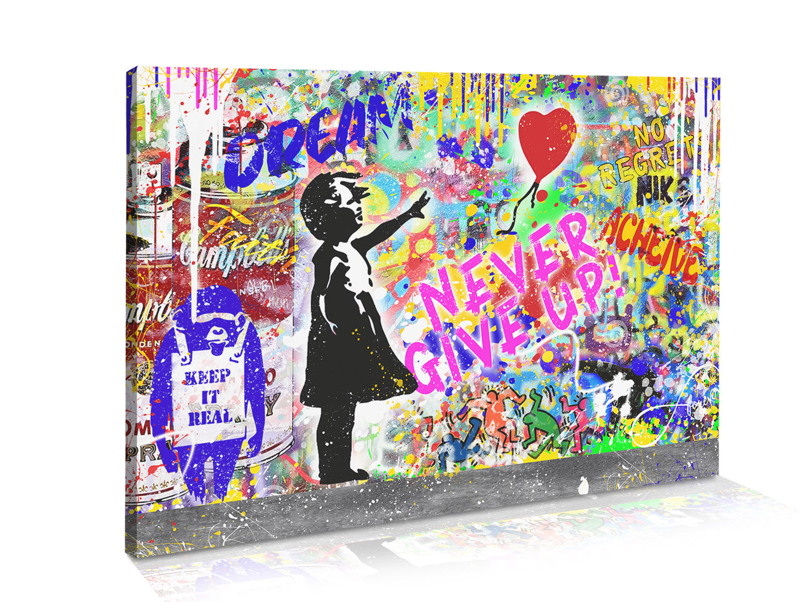 Magnettafel Pinnwand BANKSY KID GIRL