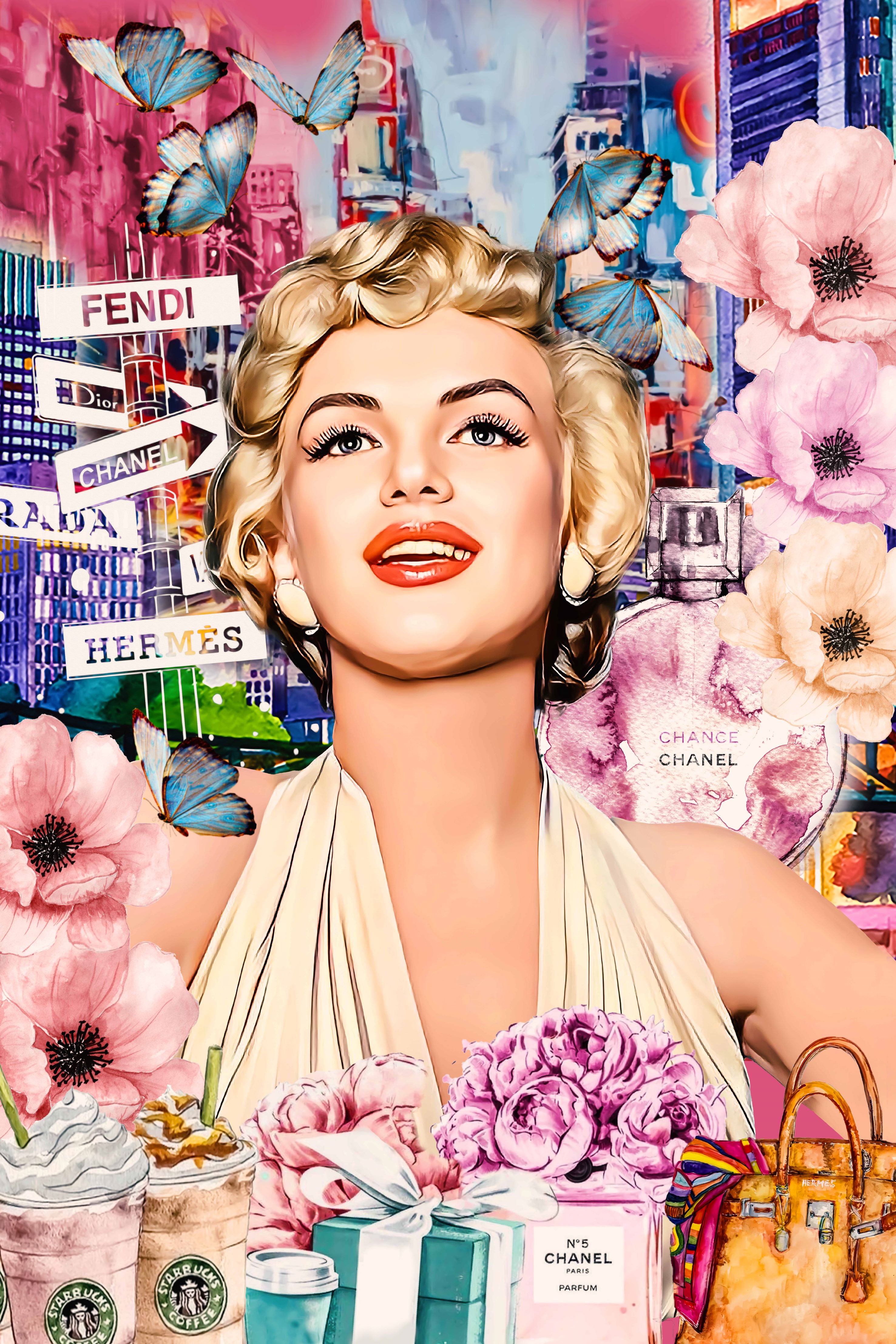 Vlies Tapete XXL Poster Fototapete MARYLIN MONROE FASHION