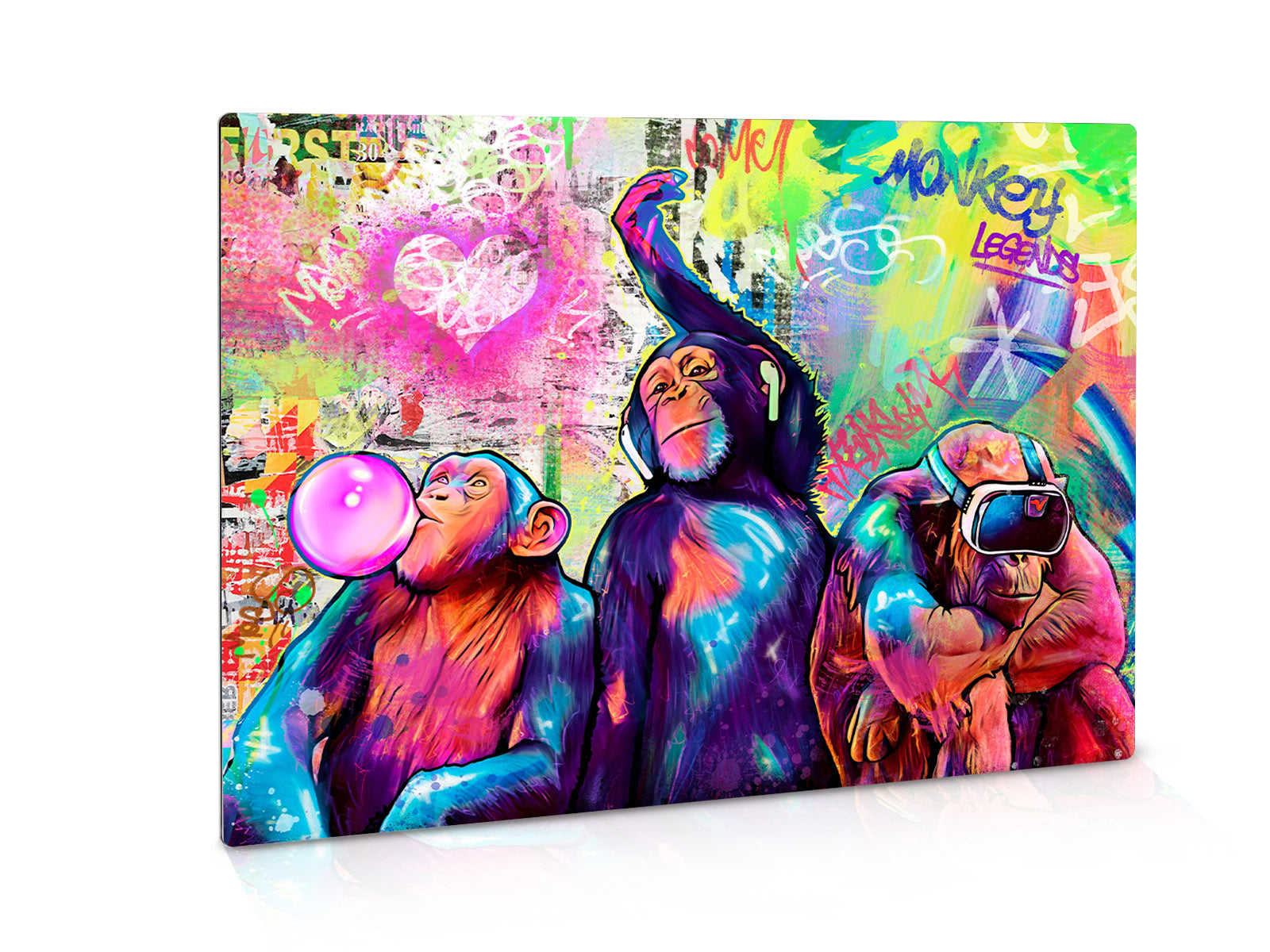Magnettafel Pinnwand GLATT 3 wise monkeys