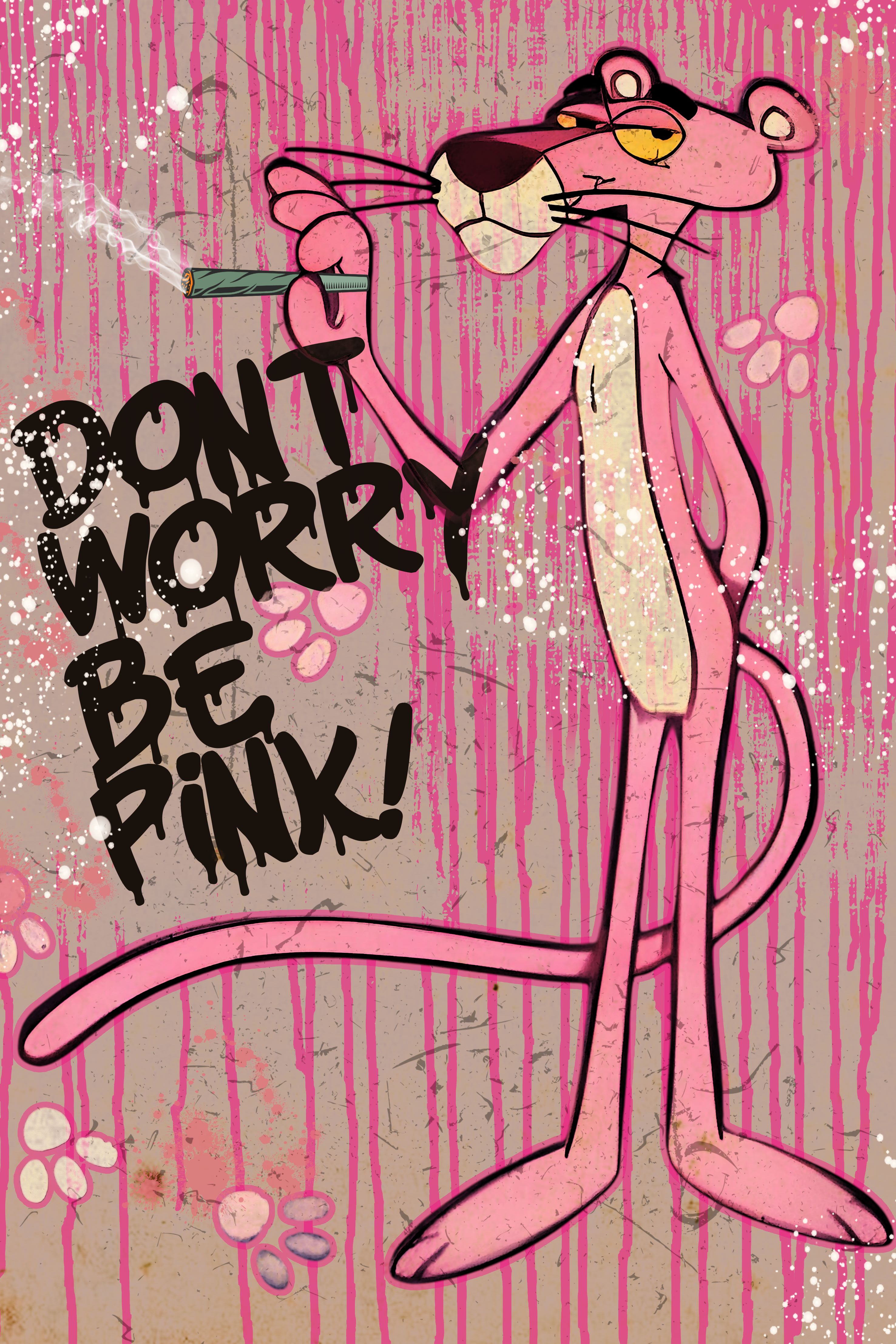 Vlies Tapete XXL Poster Fototapete PINK PANTHER