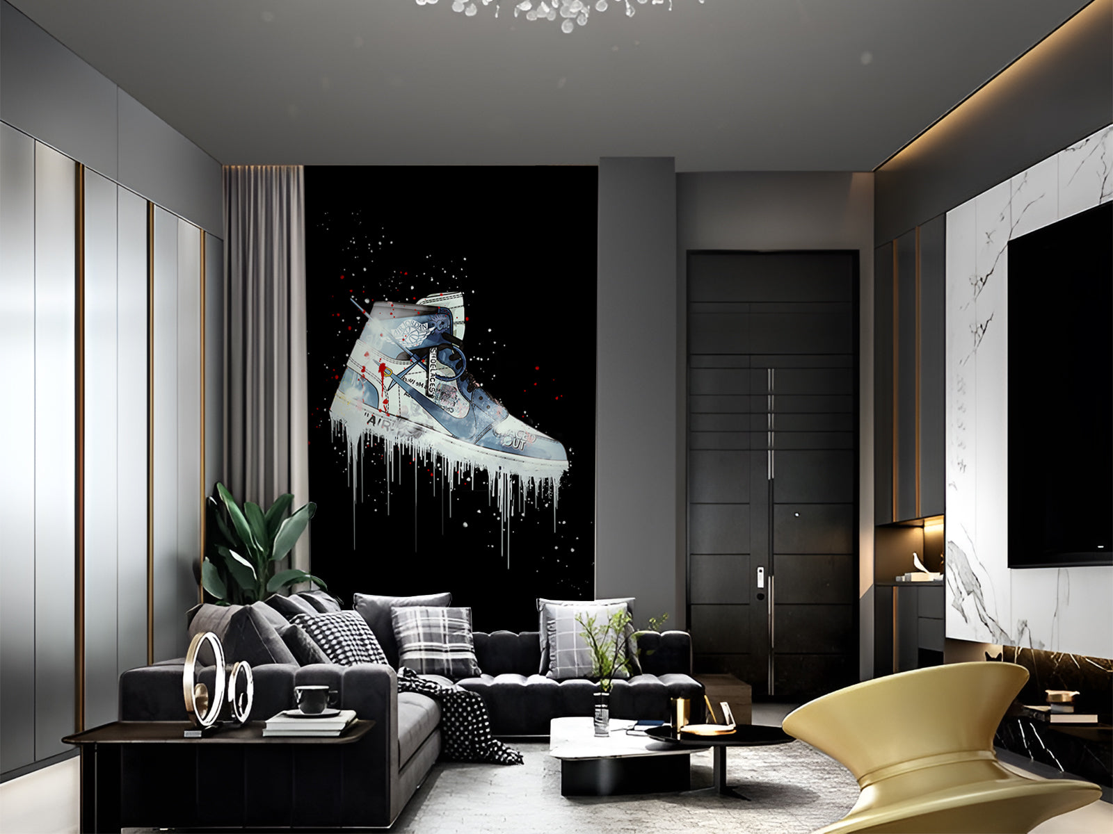 Vlies Tapete XXL Poster Fototapete ice jordan