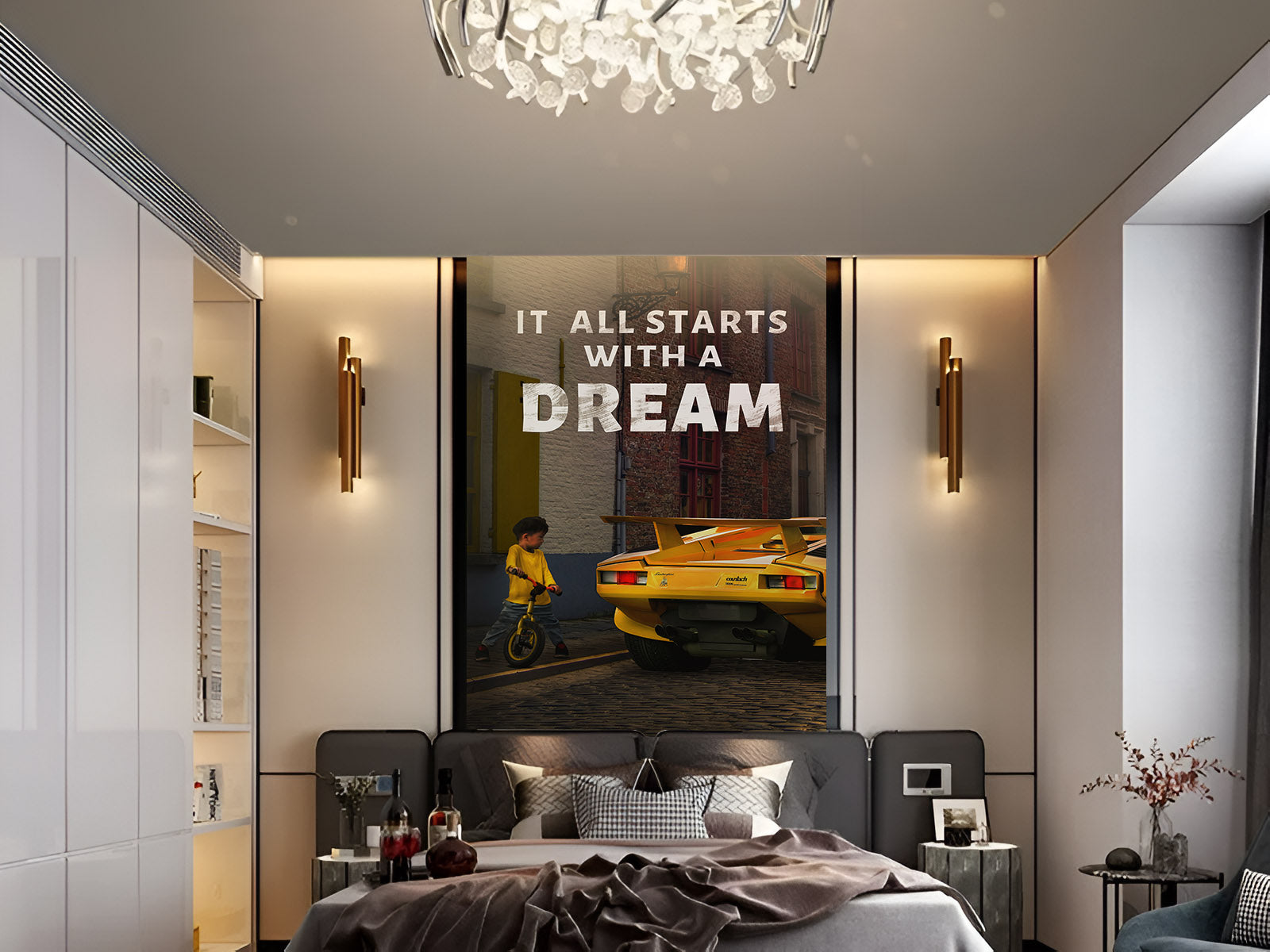 Fototapete All starts with a Dream