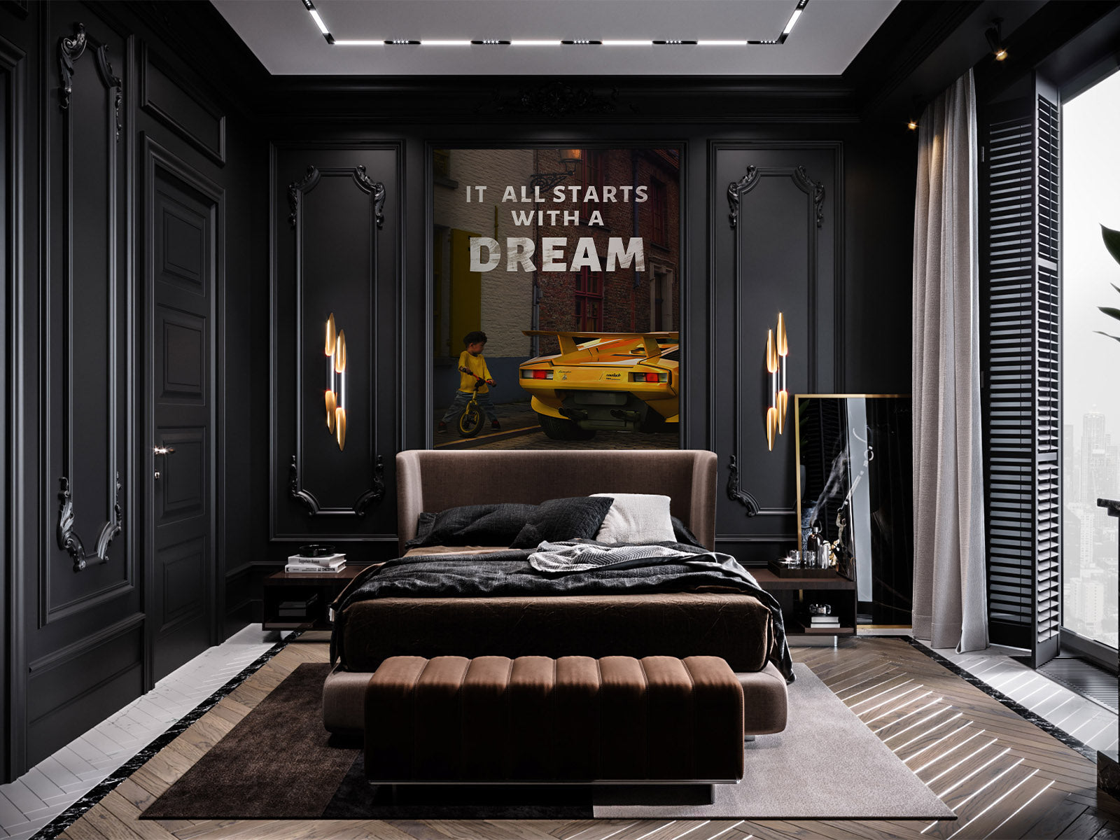 Fototapete All starts with a Dream