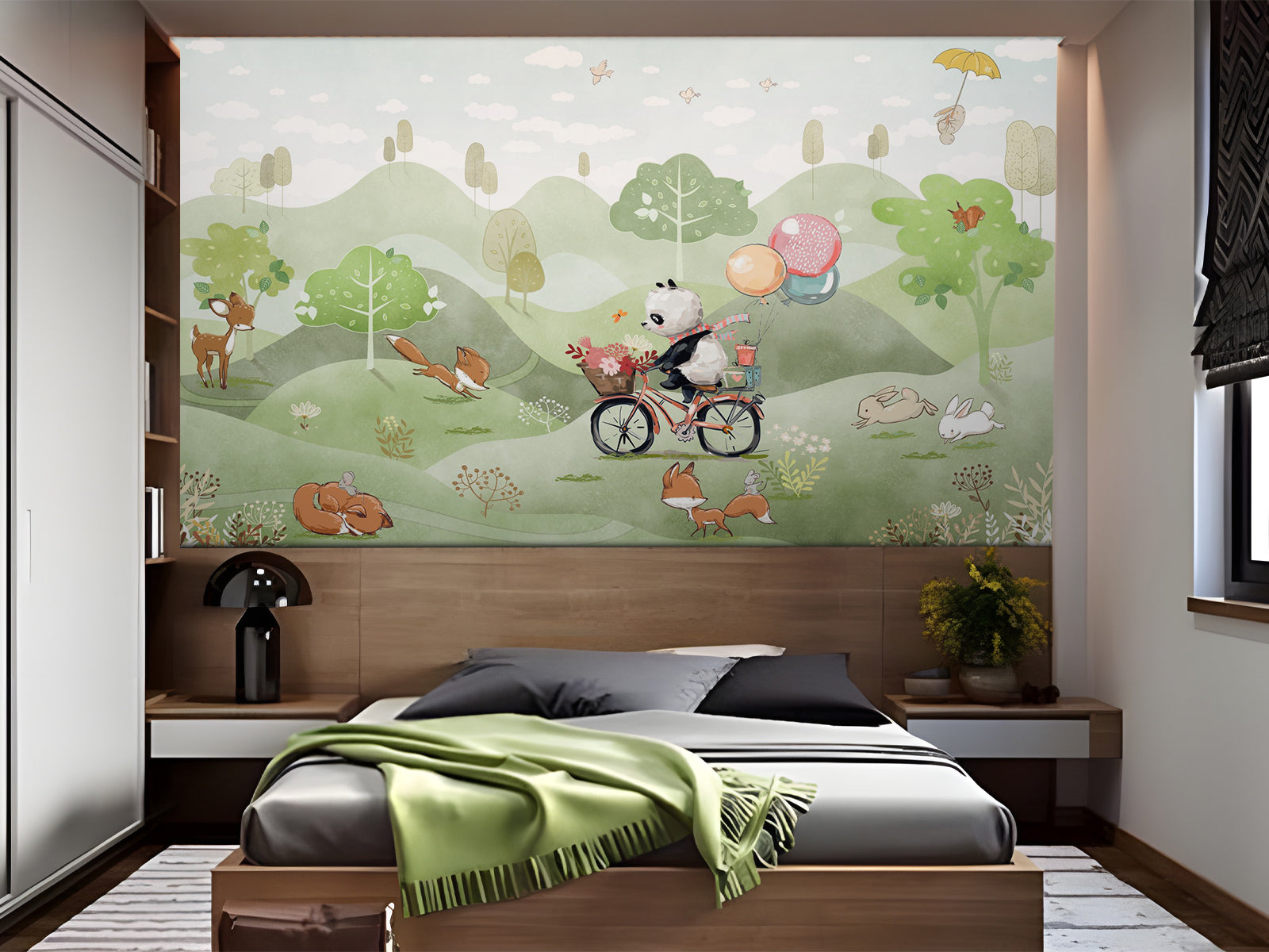 Vlies Tapete XXL Poster Fototapete Pastelltöne Tierwelt