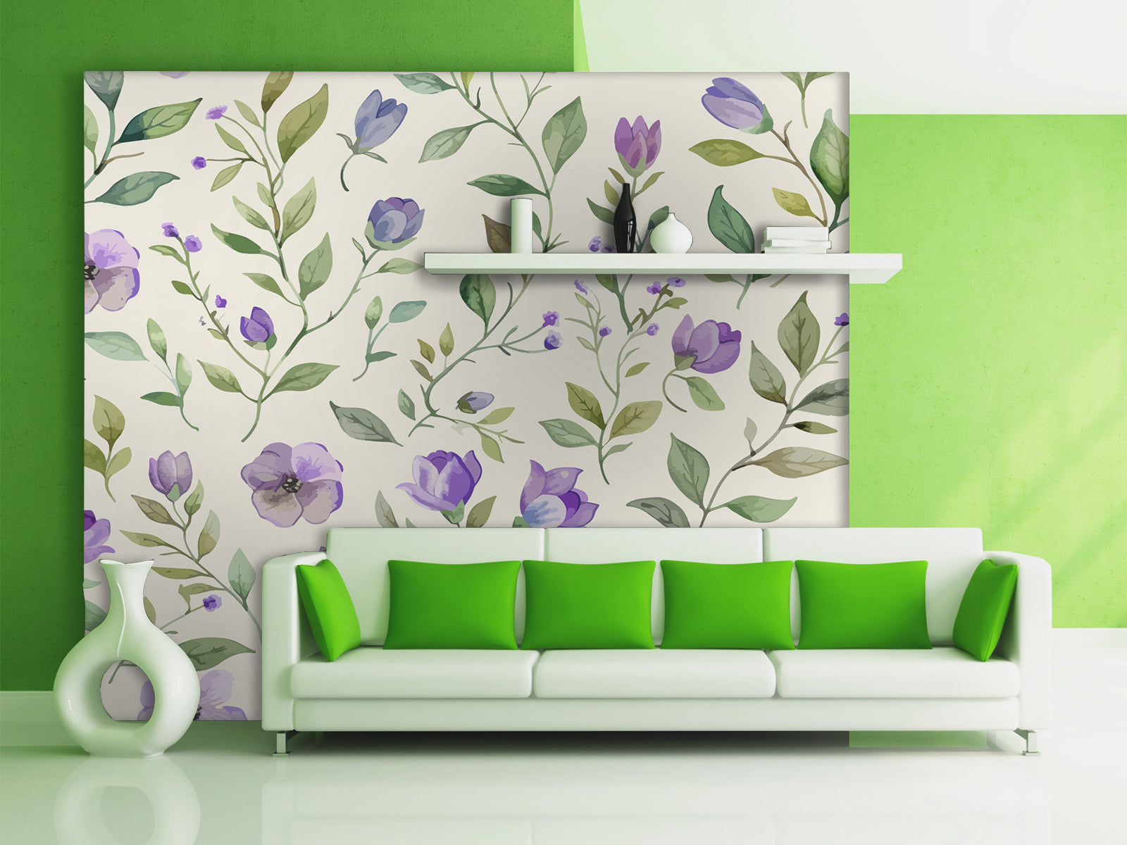 Vlies Tapete XXL Poster Fototapete Lila Pflanzen Blüte