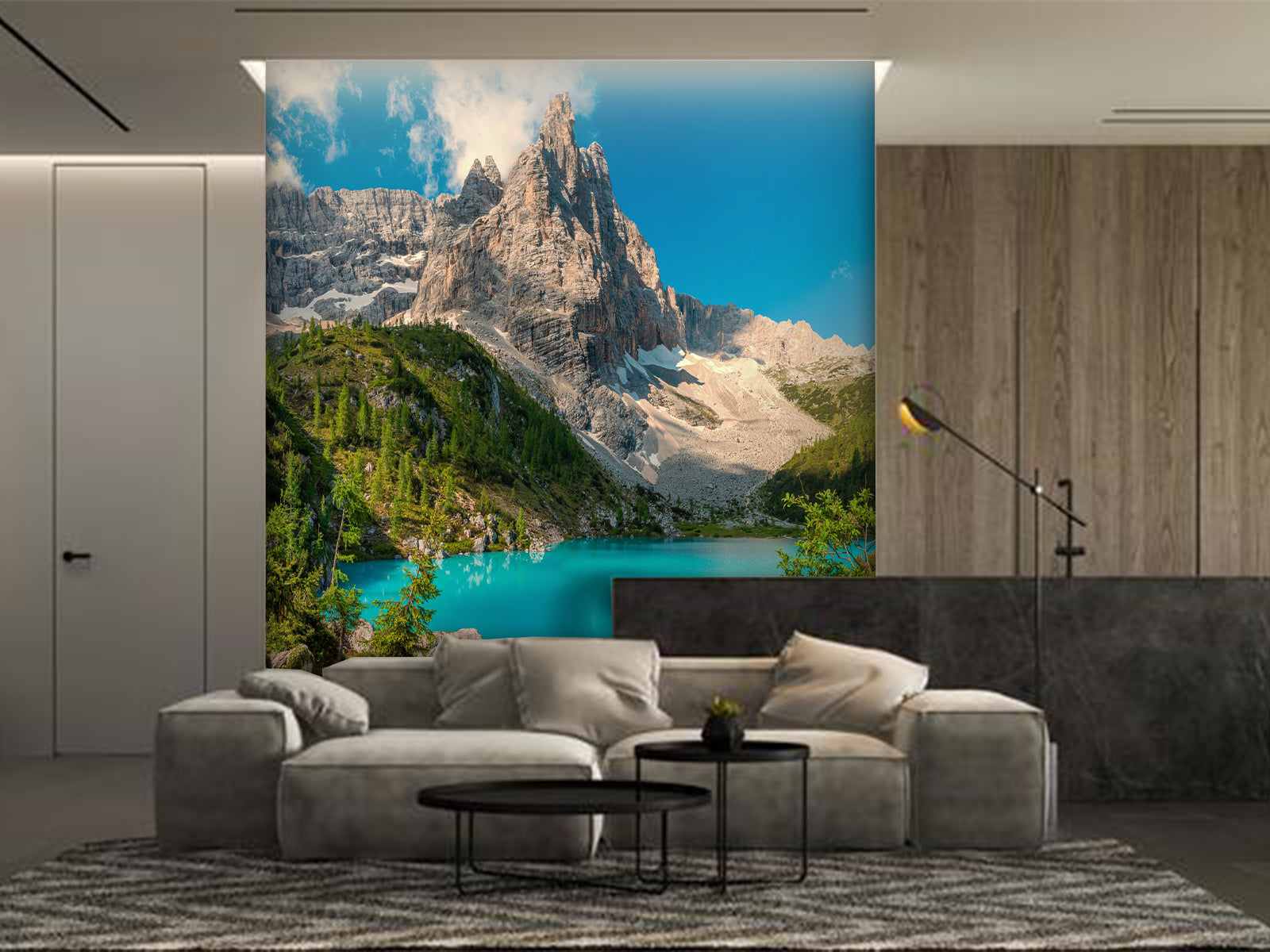 Vlies Tapete XXL Poster Fototapete Berg Gebirge See