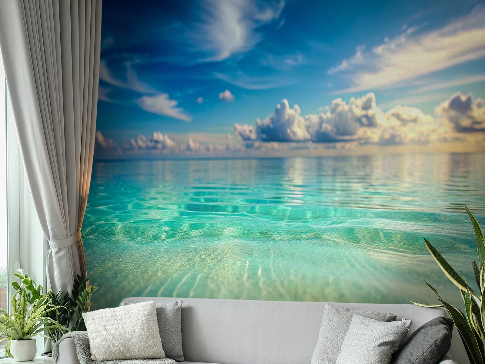 Vlies Tapete XXL Poster Fototapete Türkises Wasser Meer