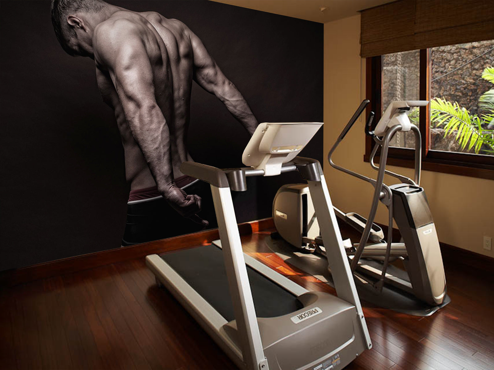 Vlies Tapete XXL Poster Fototapete Fitness Sport Muskeln Mann