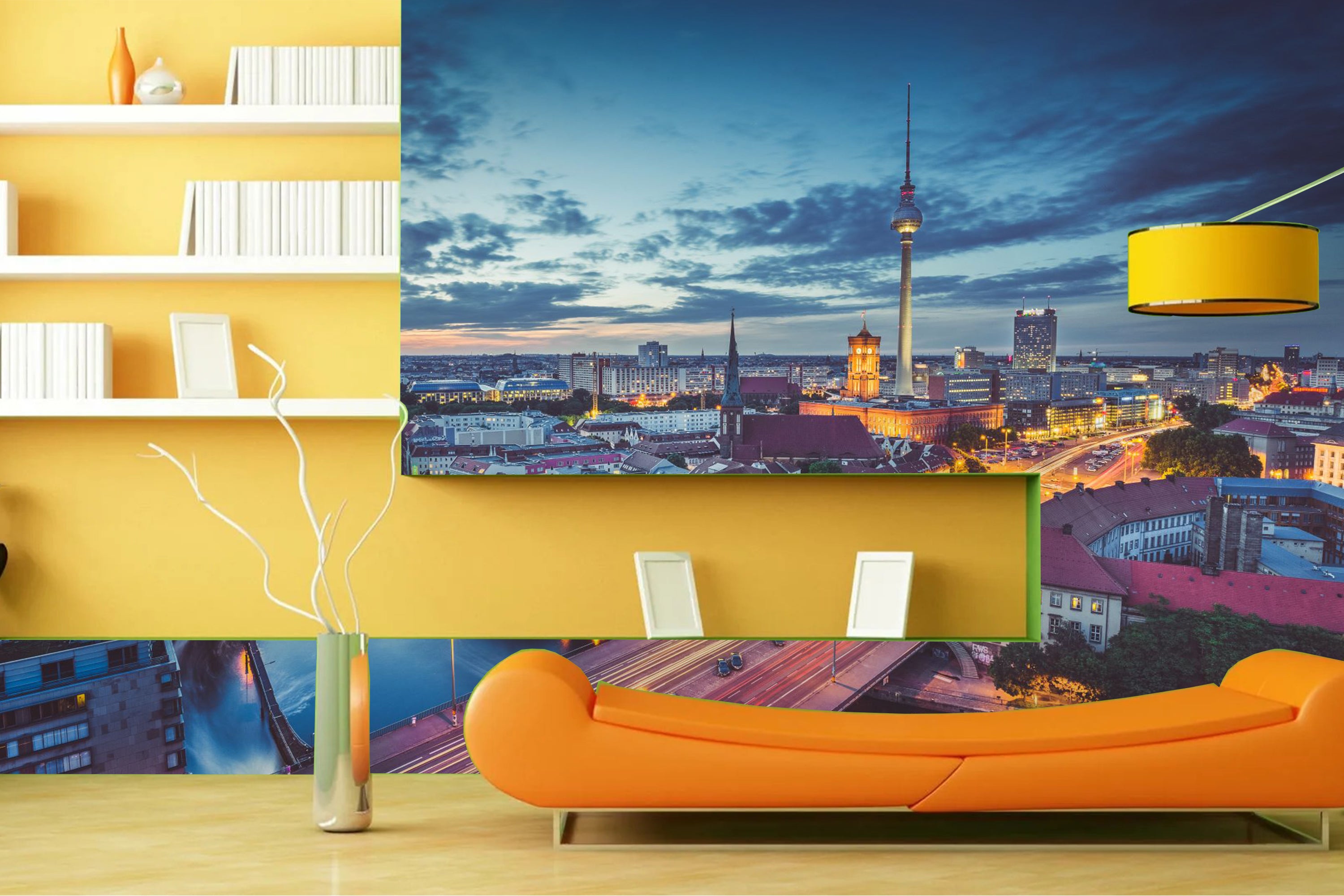 Vlies Tapete XXL Poster Fototapete Fernsehturm Skyline Hamburg