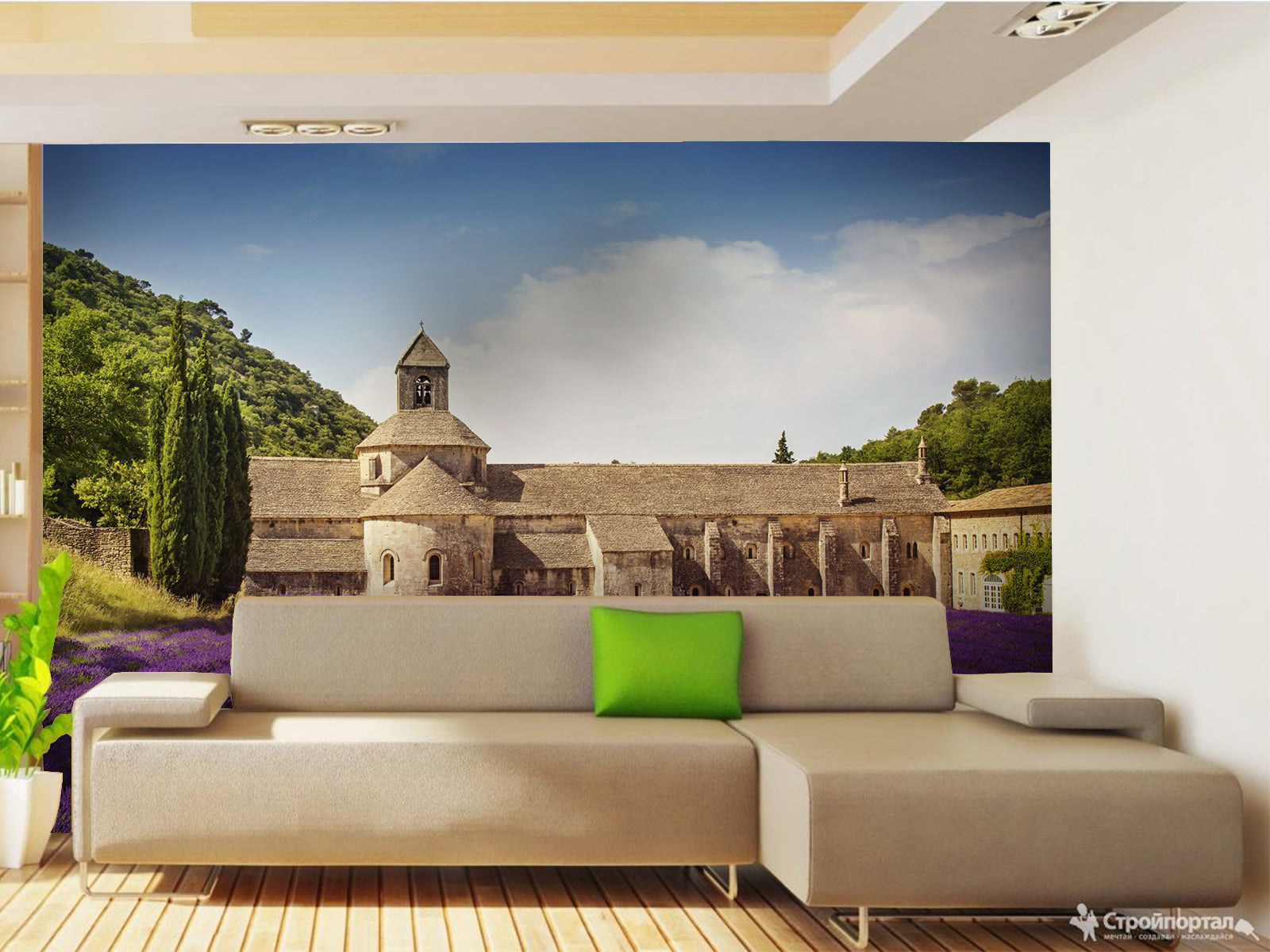 Vlies Tapete XXL Poster Fototapete Altbau Süden Sommer