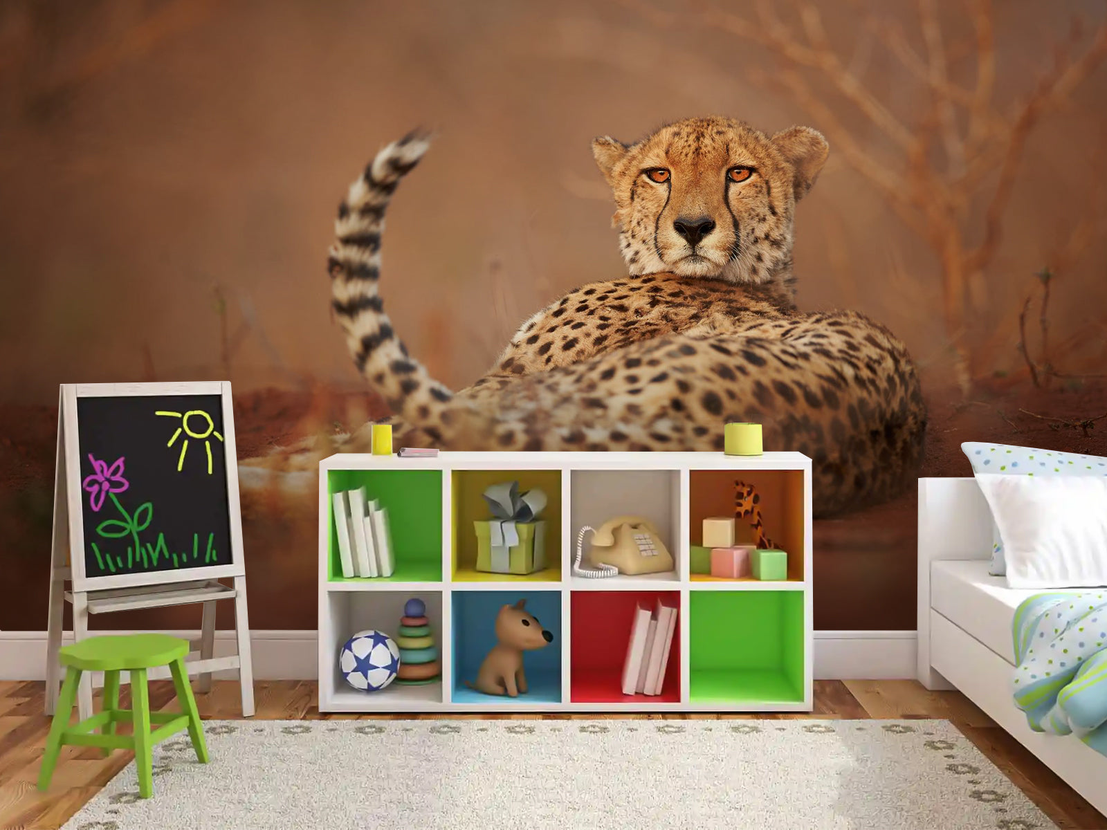 Vlies Tapete XXL Poster Fototapete Gepard Chill