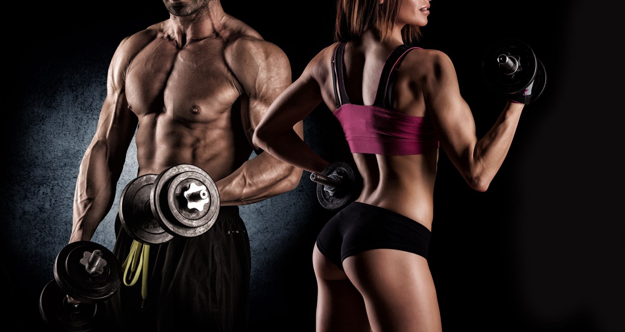 Vlies Tapete XXL Poster Fototapete Fitnessmodel Paar Sport