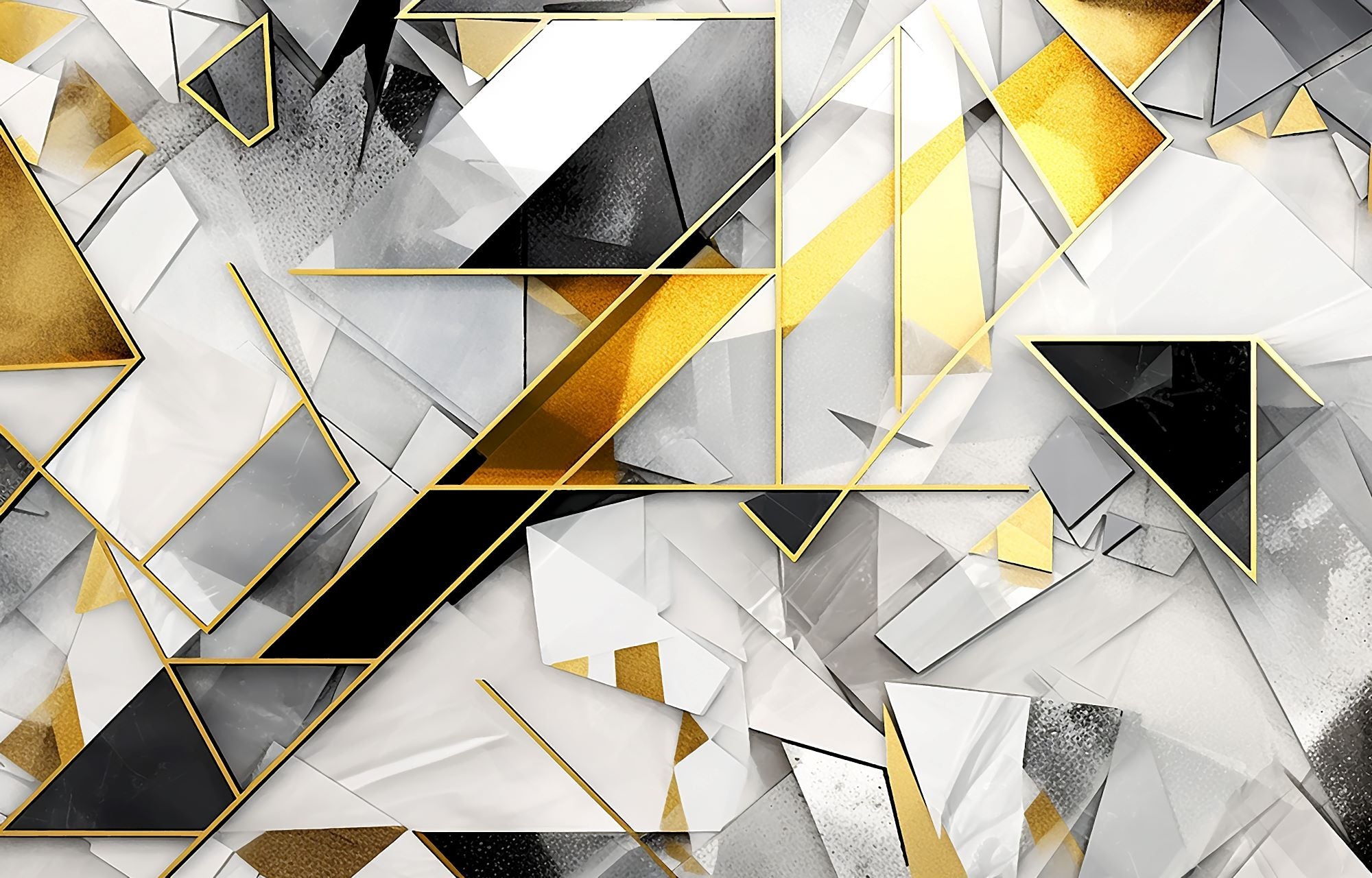 Vlies Tapete XXL Poster Fototapete Muster Modern Gold