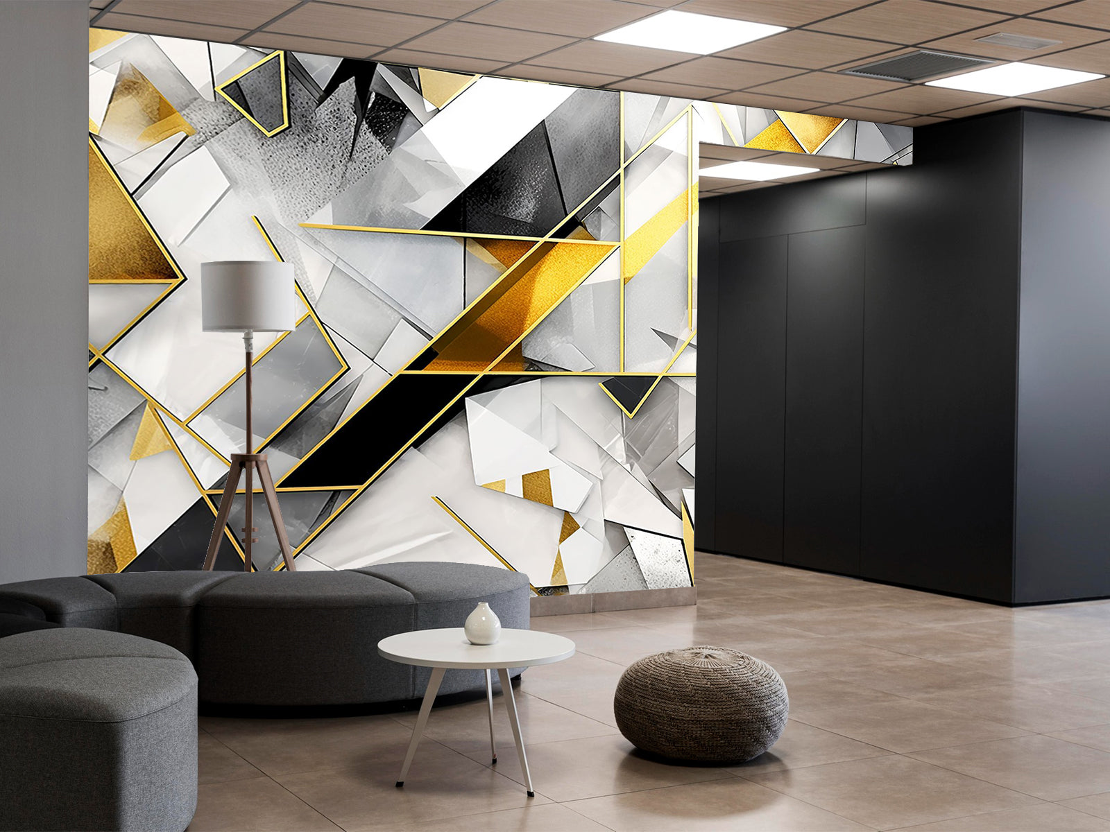 Vlies Tapete XXL Poster Fototapete Muster Modern Gold