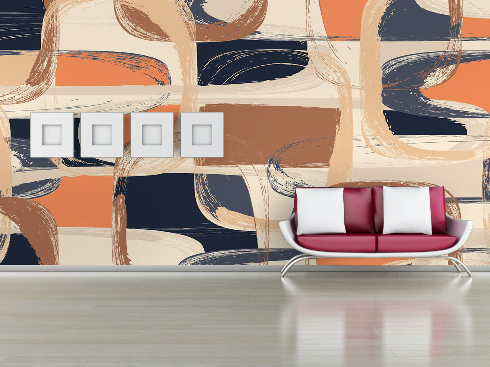 Fototapete Modern Muster Farbe