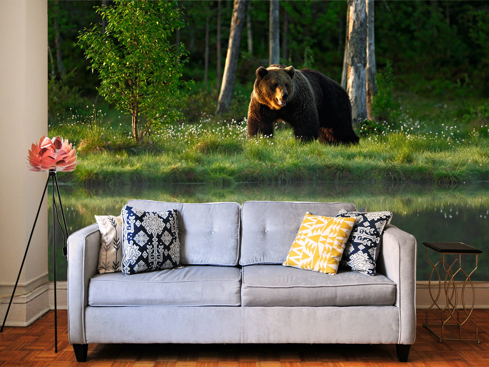 Fototapete Bär Wiese