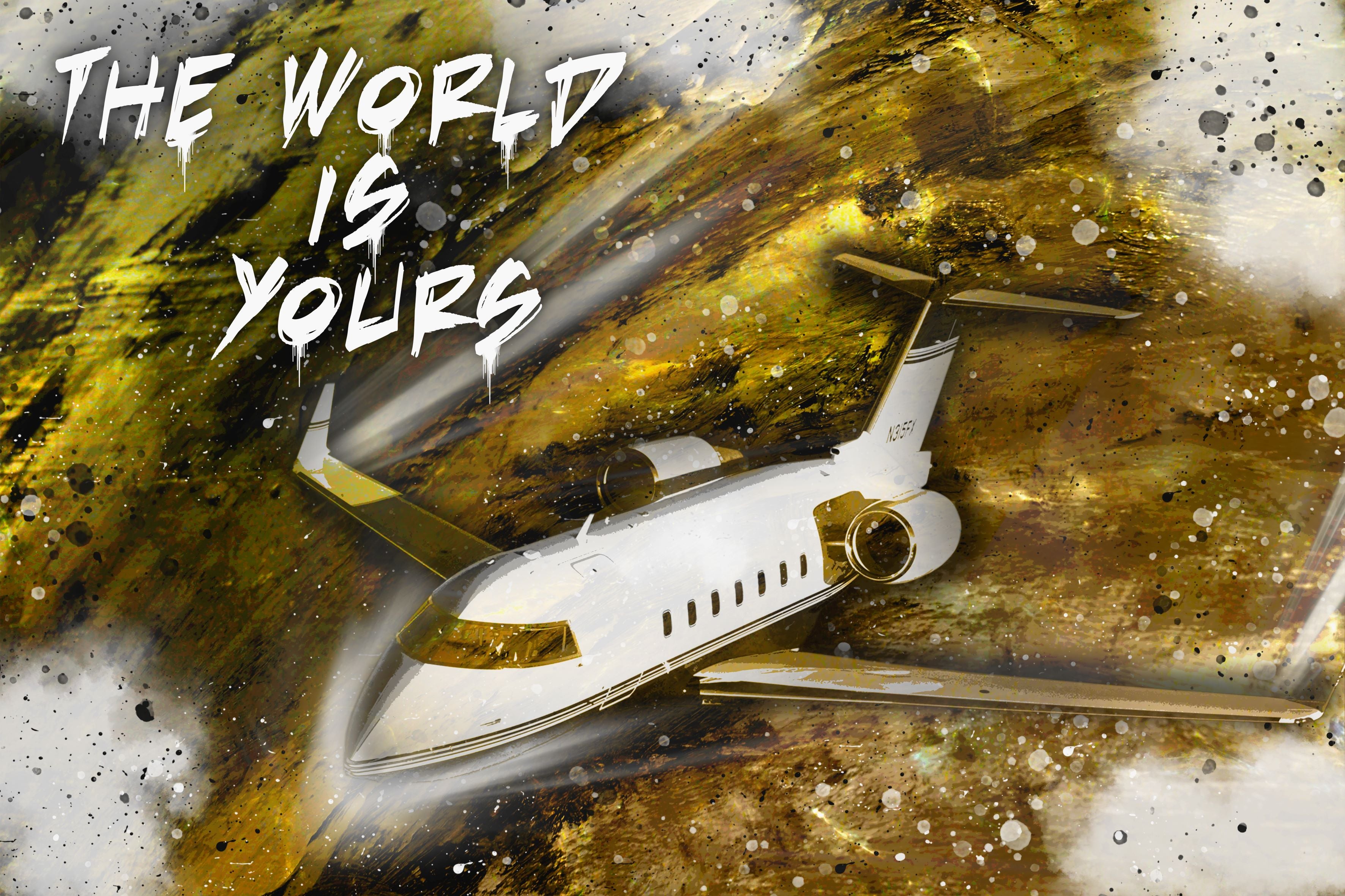 Fototapete WORLD IS YOURS JET