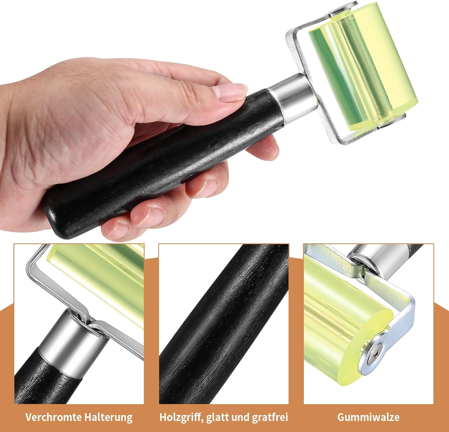 Set Nahtroller, Andrückrolle 30mm & 50mm Silikon