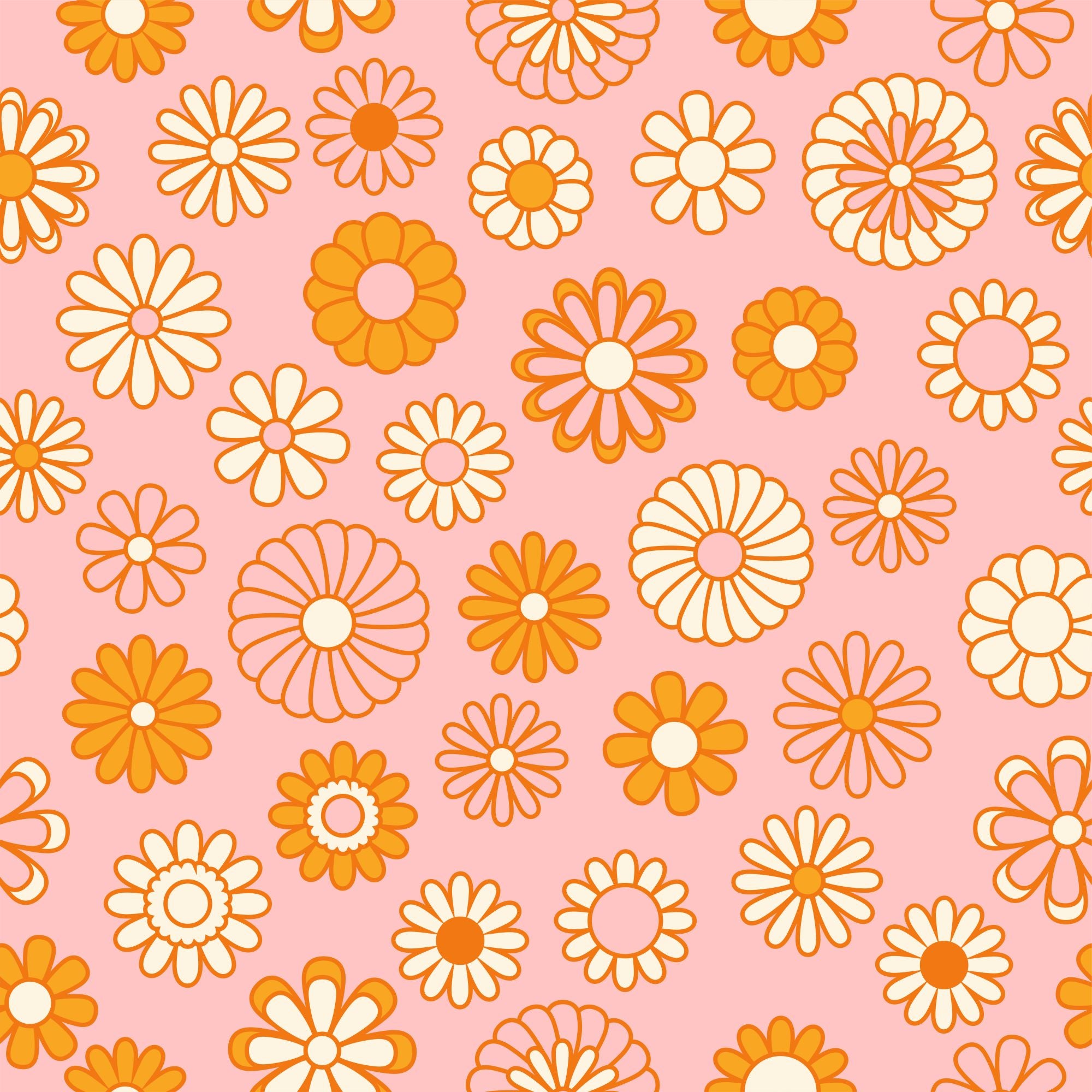 Fototapete Blüten Retro