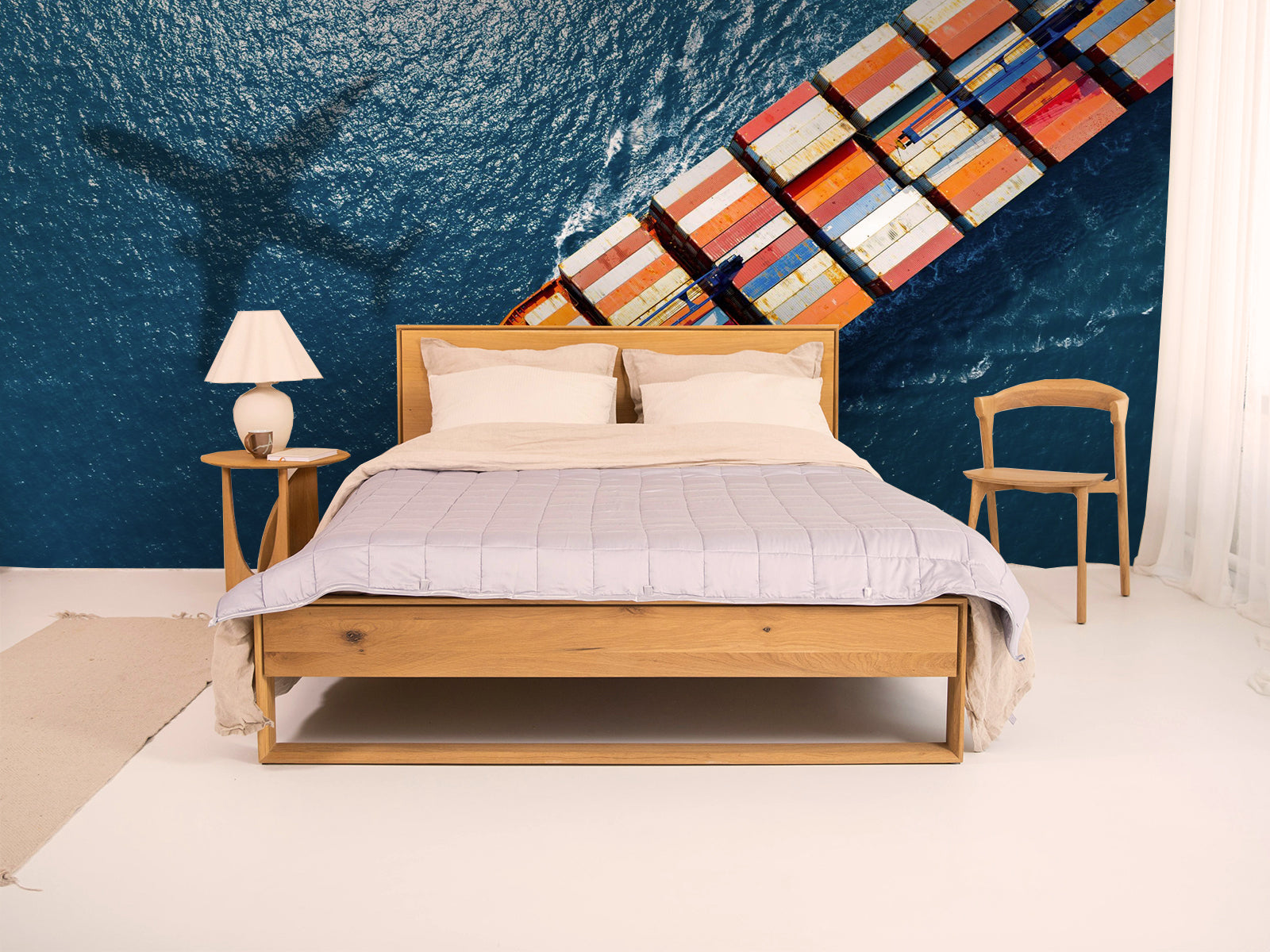 Fototapete Container Schiff Meer