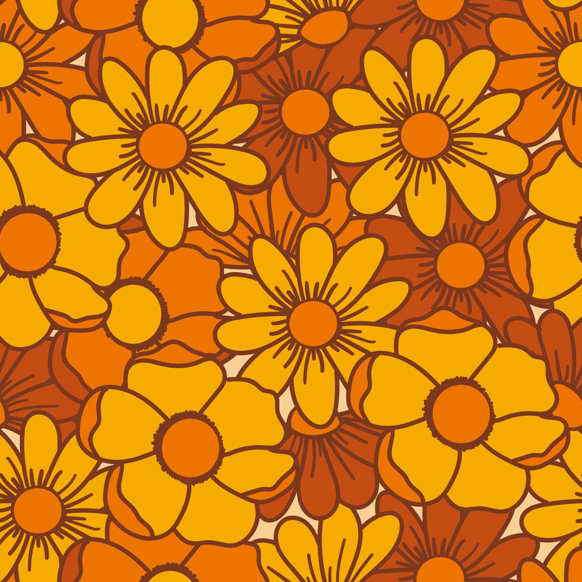 Fototapete Vintage Blumenbild