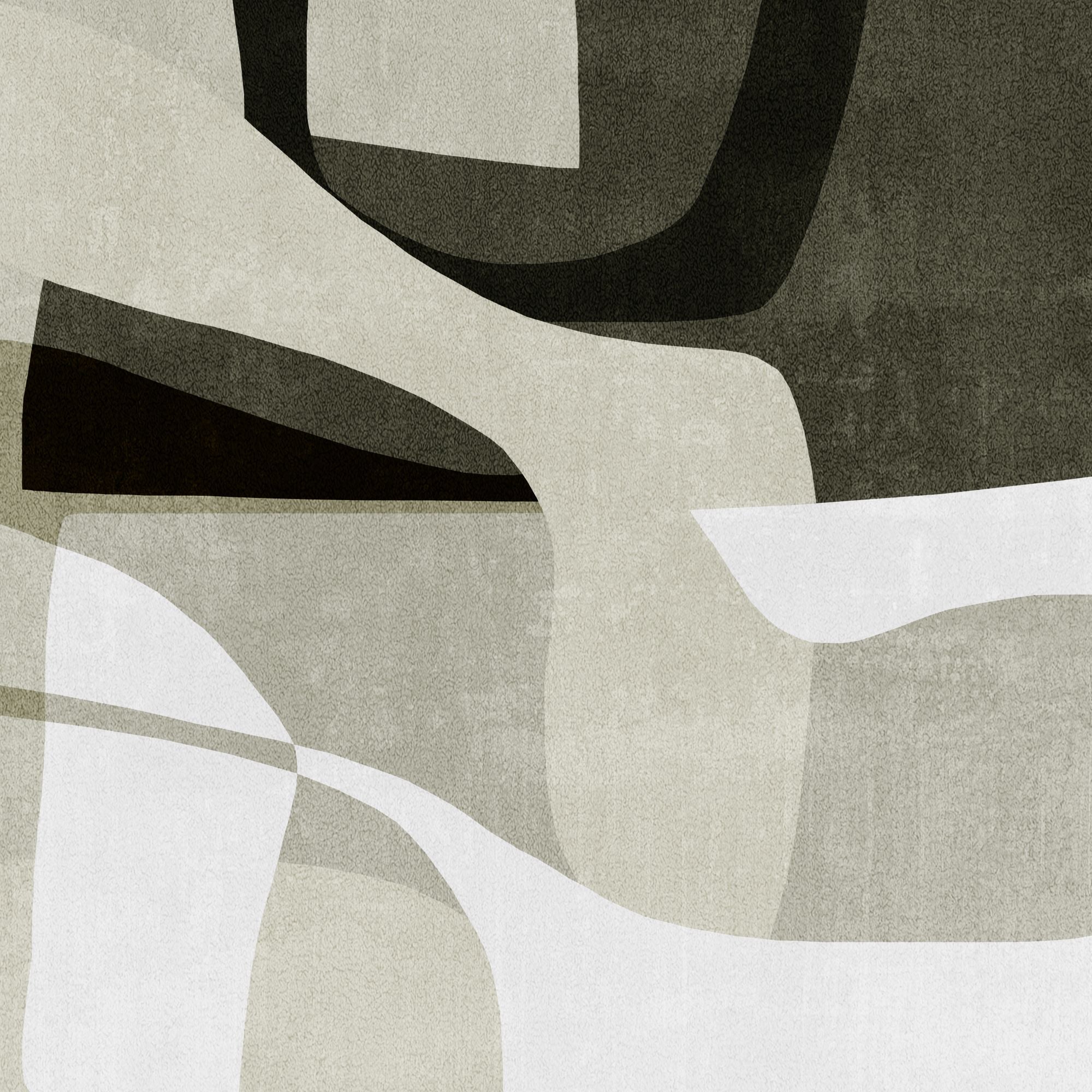 Fototapete Moderne Formen Grau Beige geschwungen