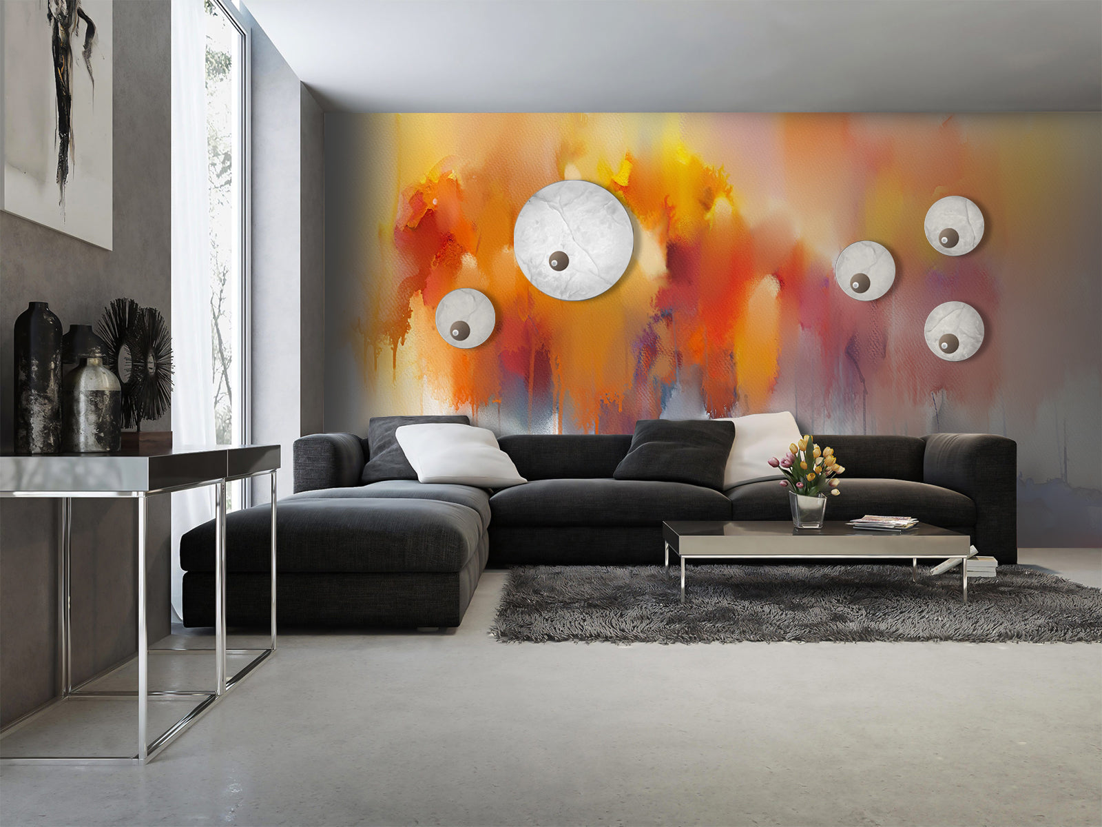 Fototapete Ölfarben verlaufen Kunst