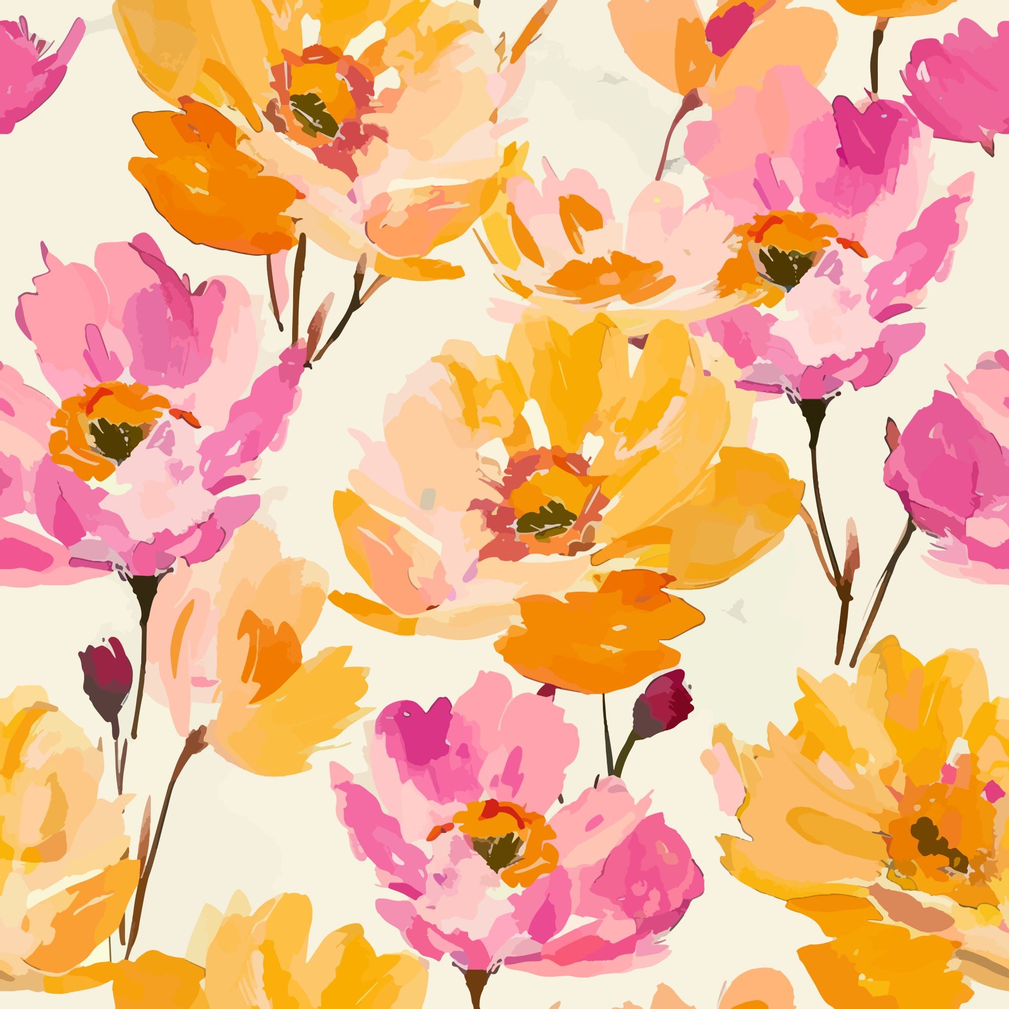 Fototapete Aquarell Rosa Rot