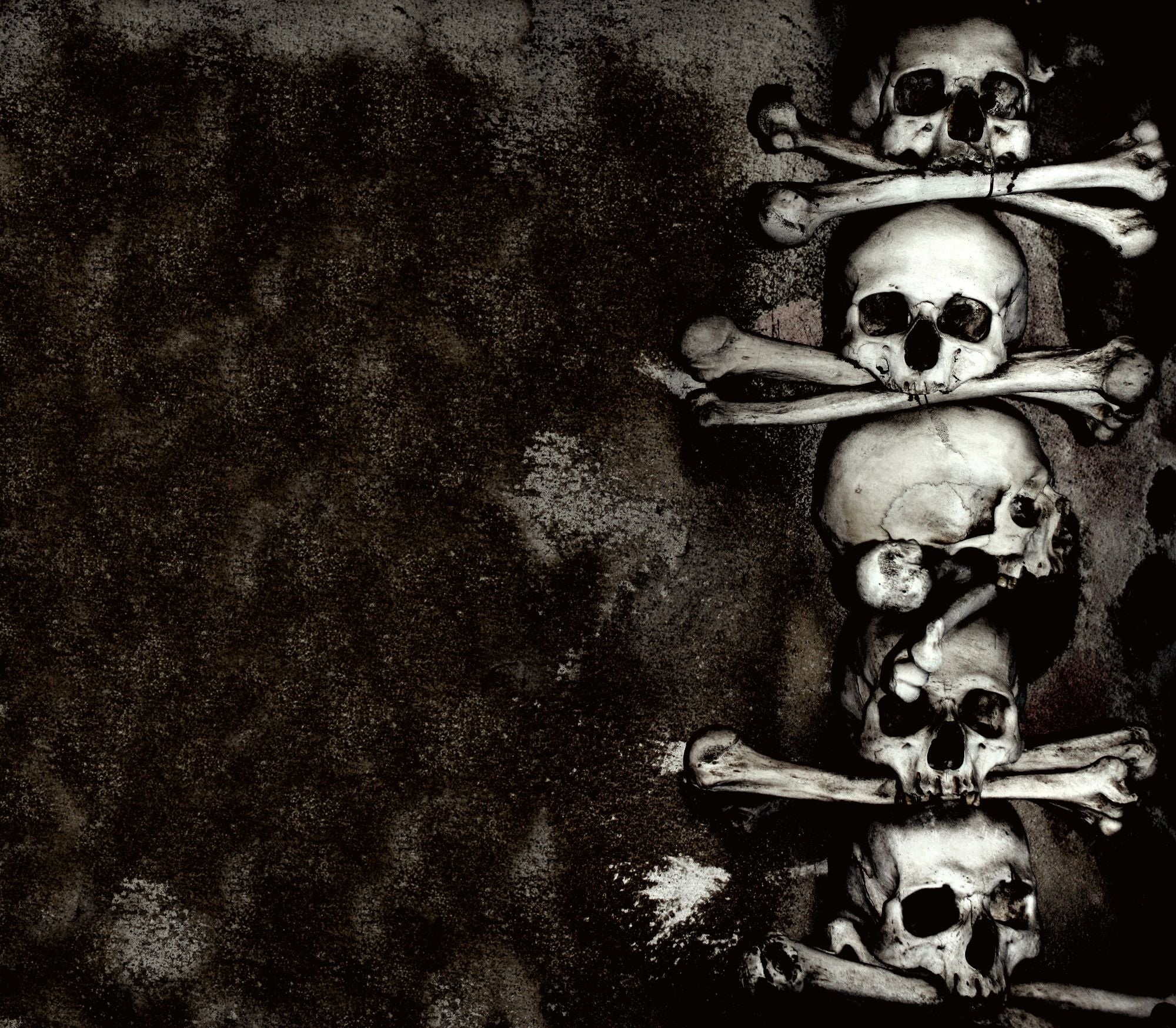 Fototapete Totenkopf Knochen Turm