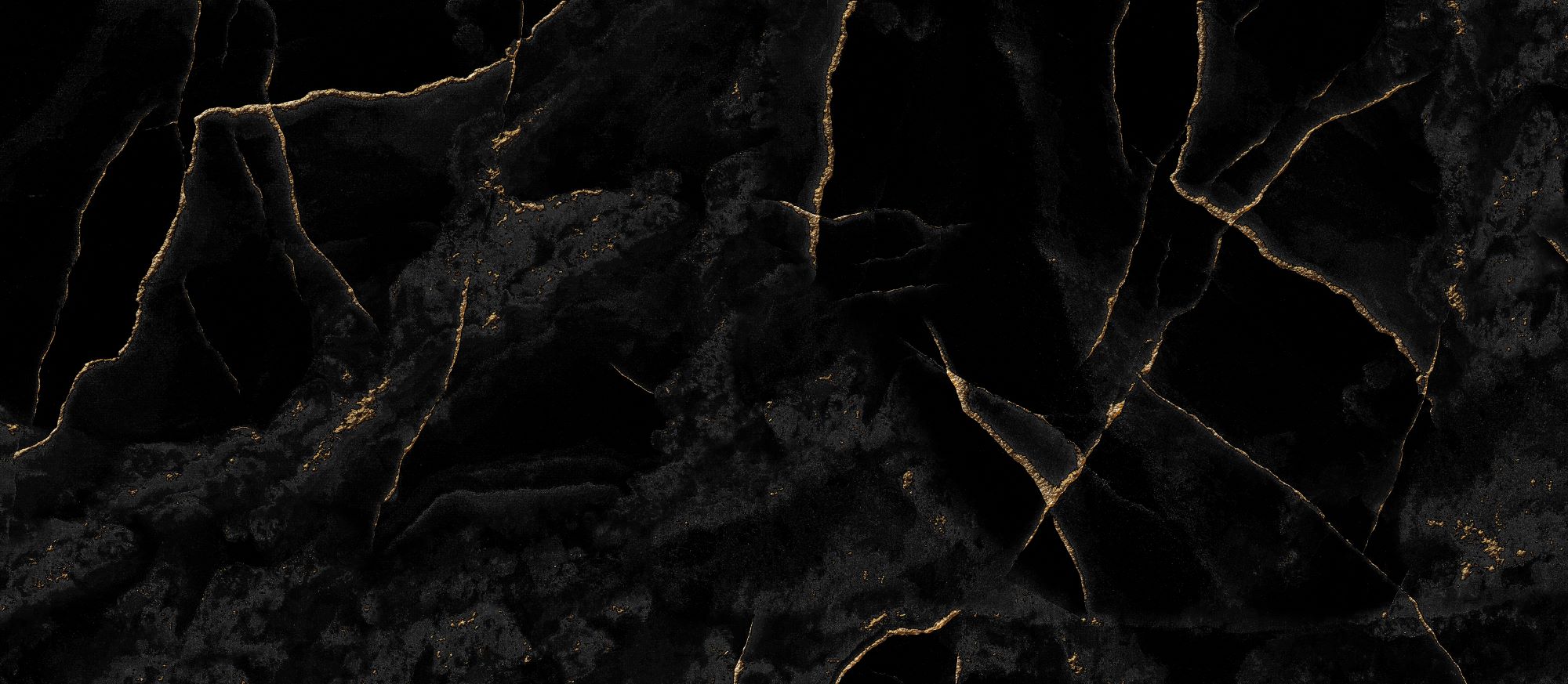 Fototapete Gestein Schwarz Gold