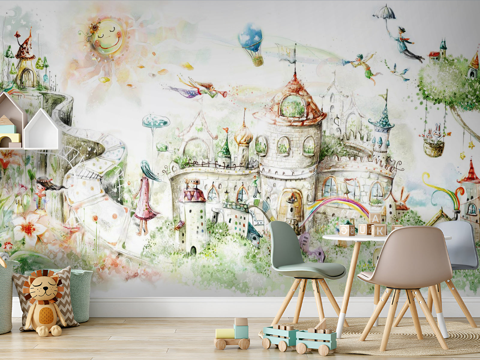 Fototapete Schloss Farbe Bunt
