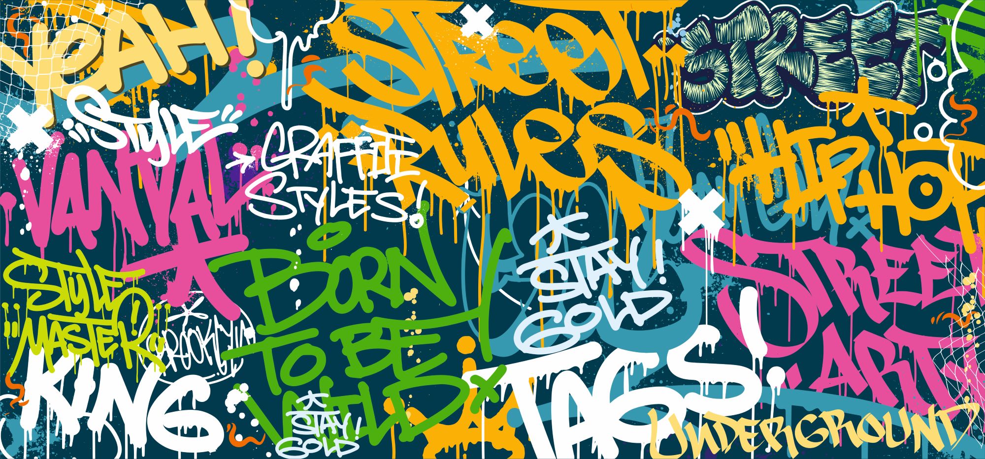 Fototapete Grafitti Color