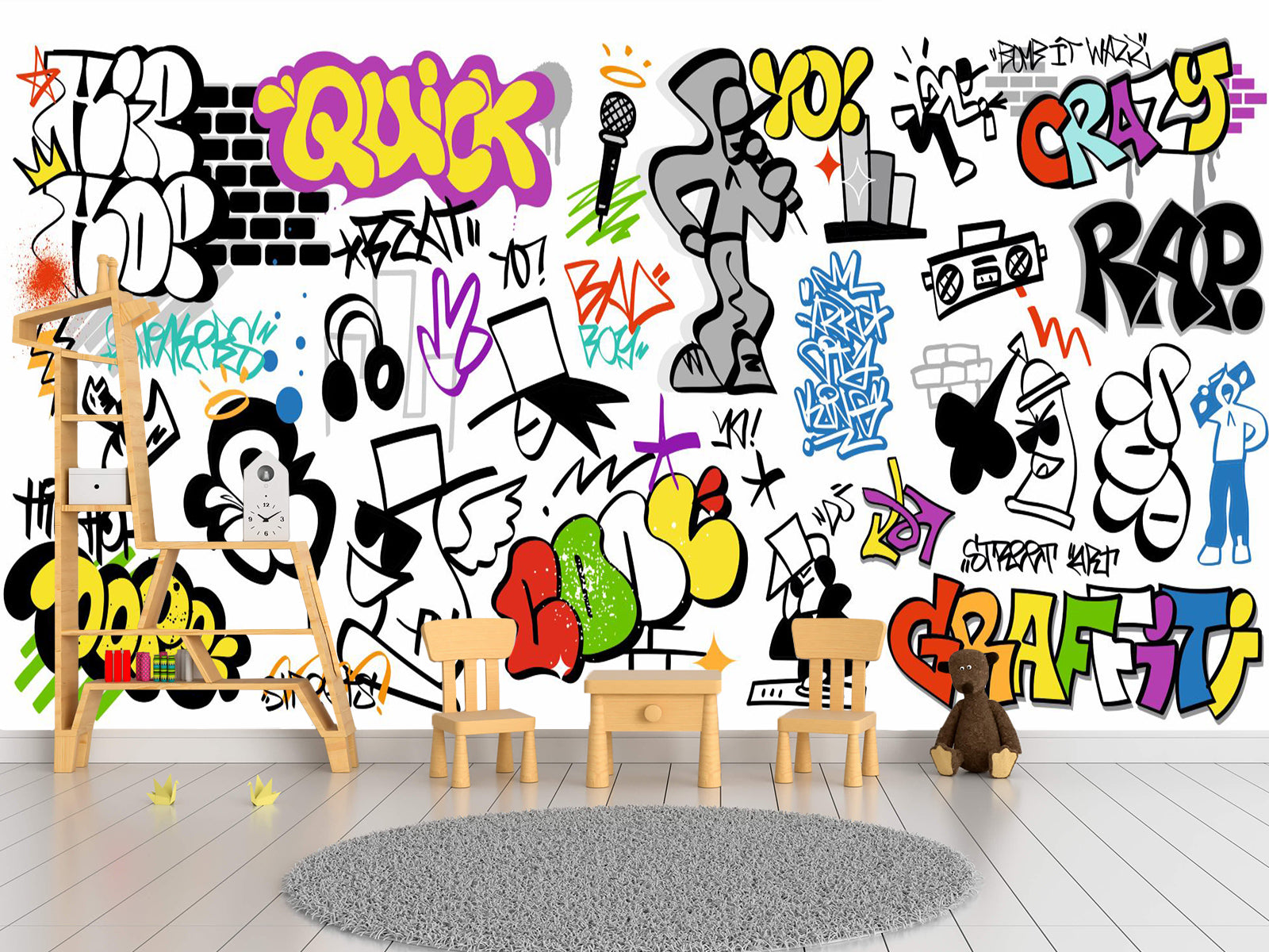 Fototapete Graffiti Rap Hip Hop
