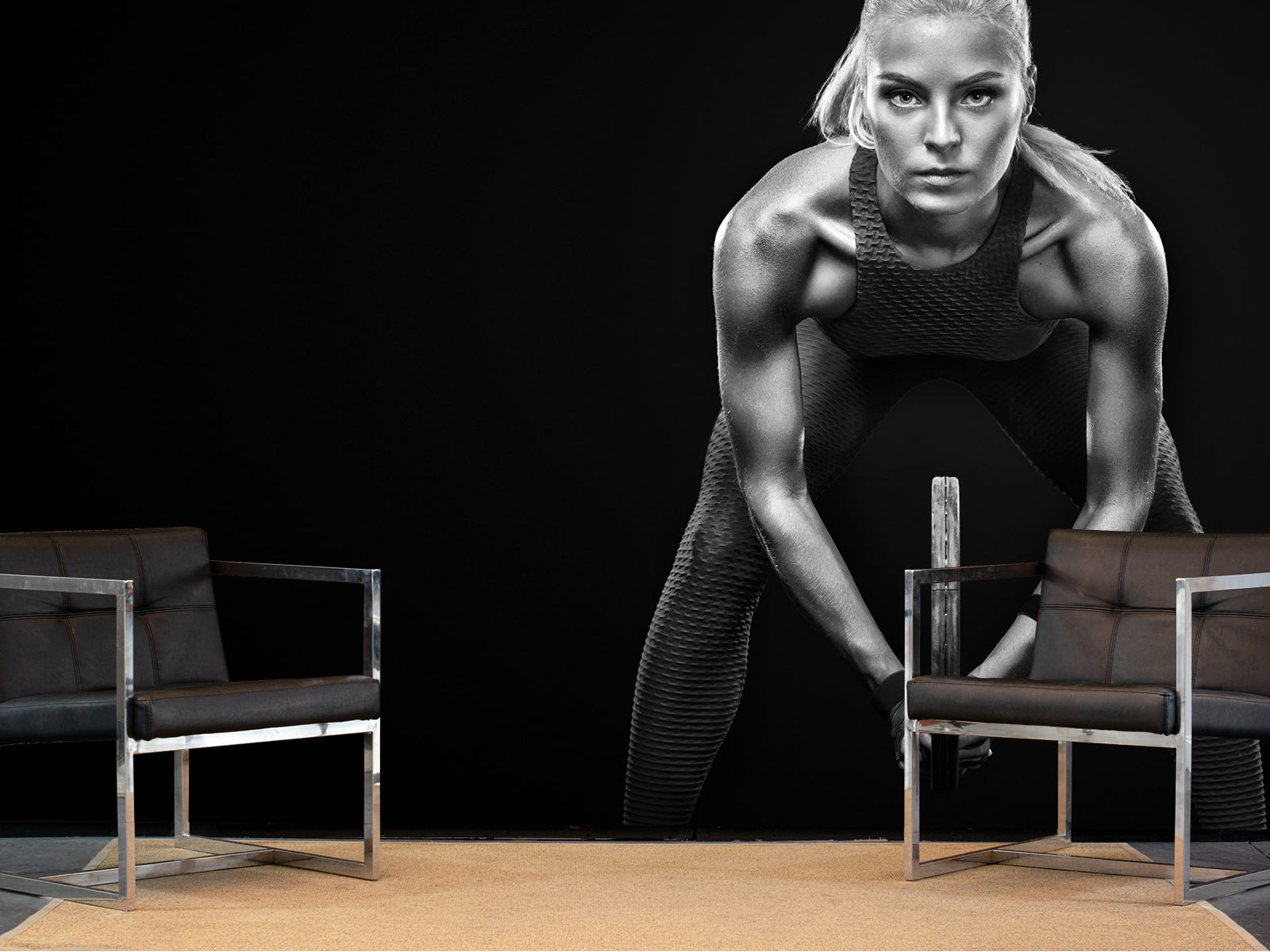 Fototapete Fitnessmodel Sport Frau