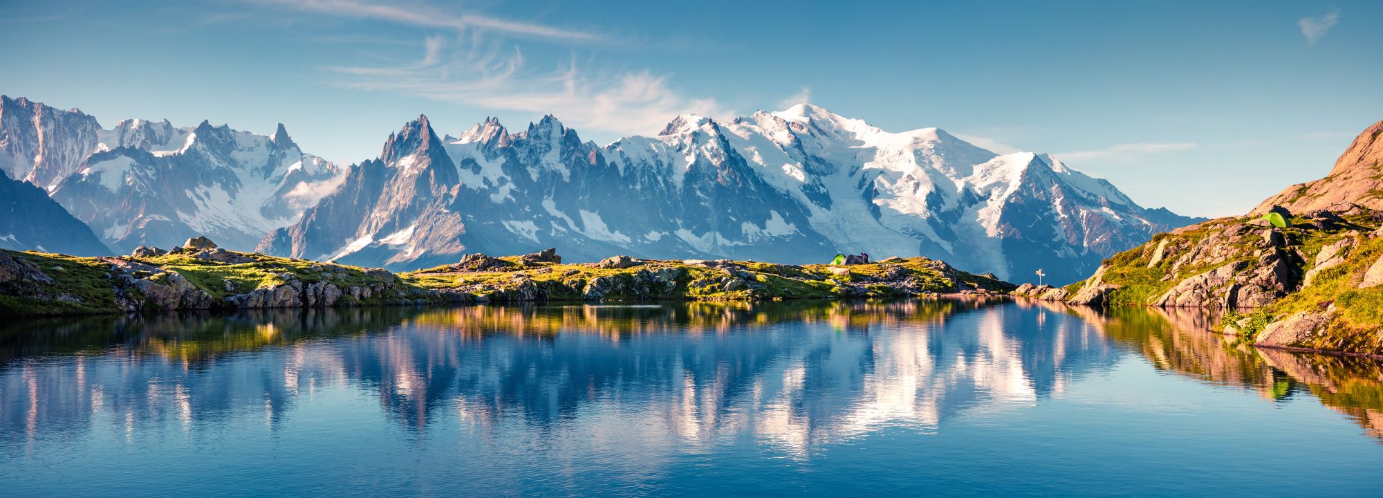 Fototapete Gebirge am See