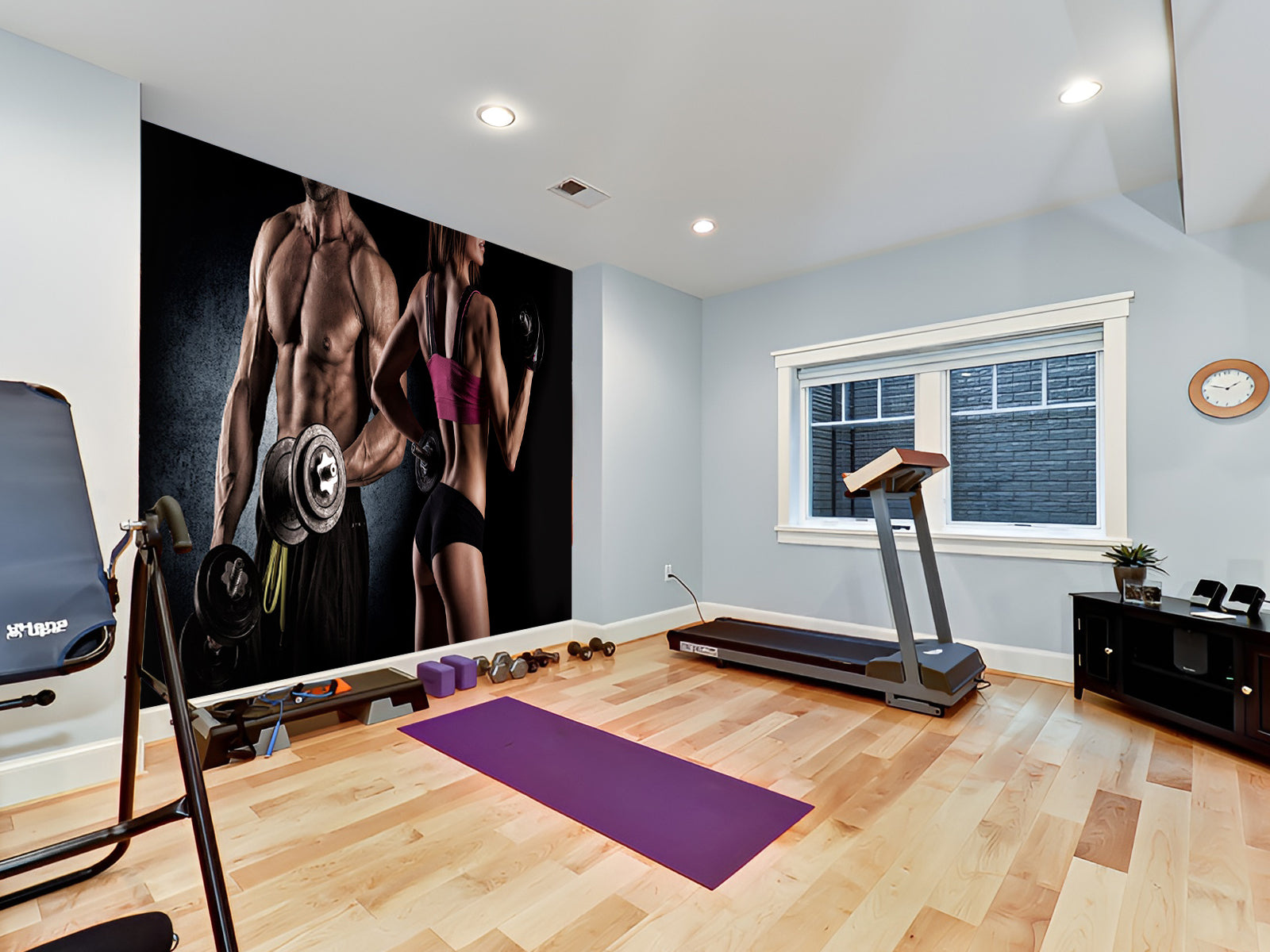 Fototapete Fitnessmodel Paar Sport