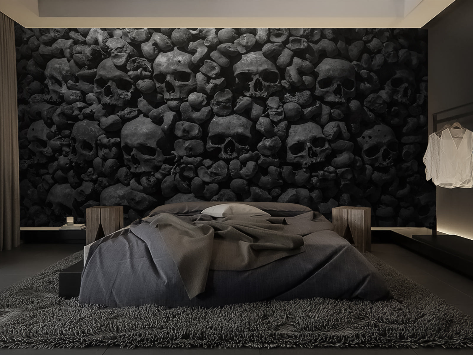 Fototapete Schädel Berg Totenkopf
