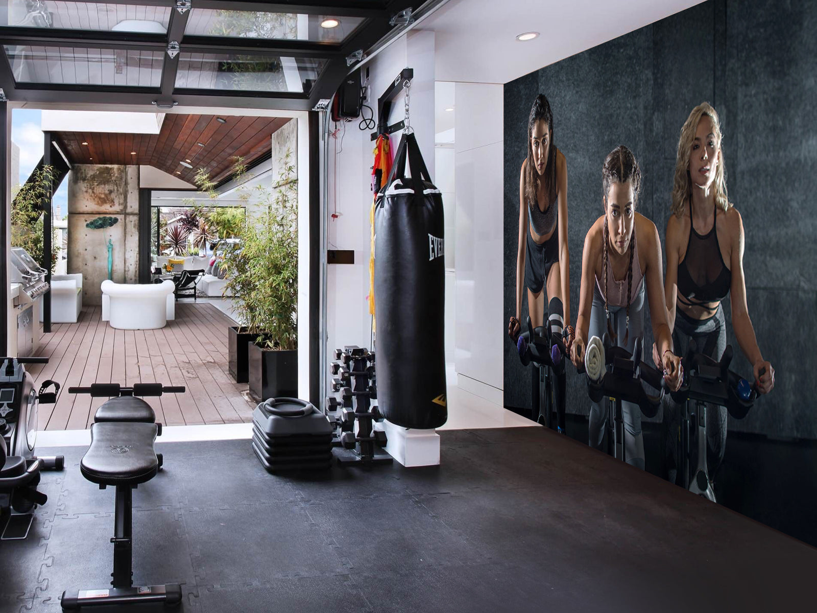 Fototapete Fitness Frauen Sport
