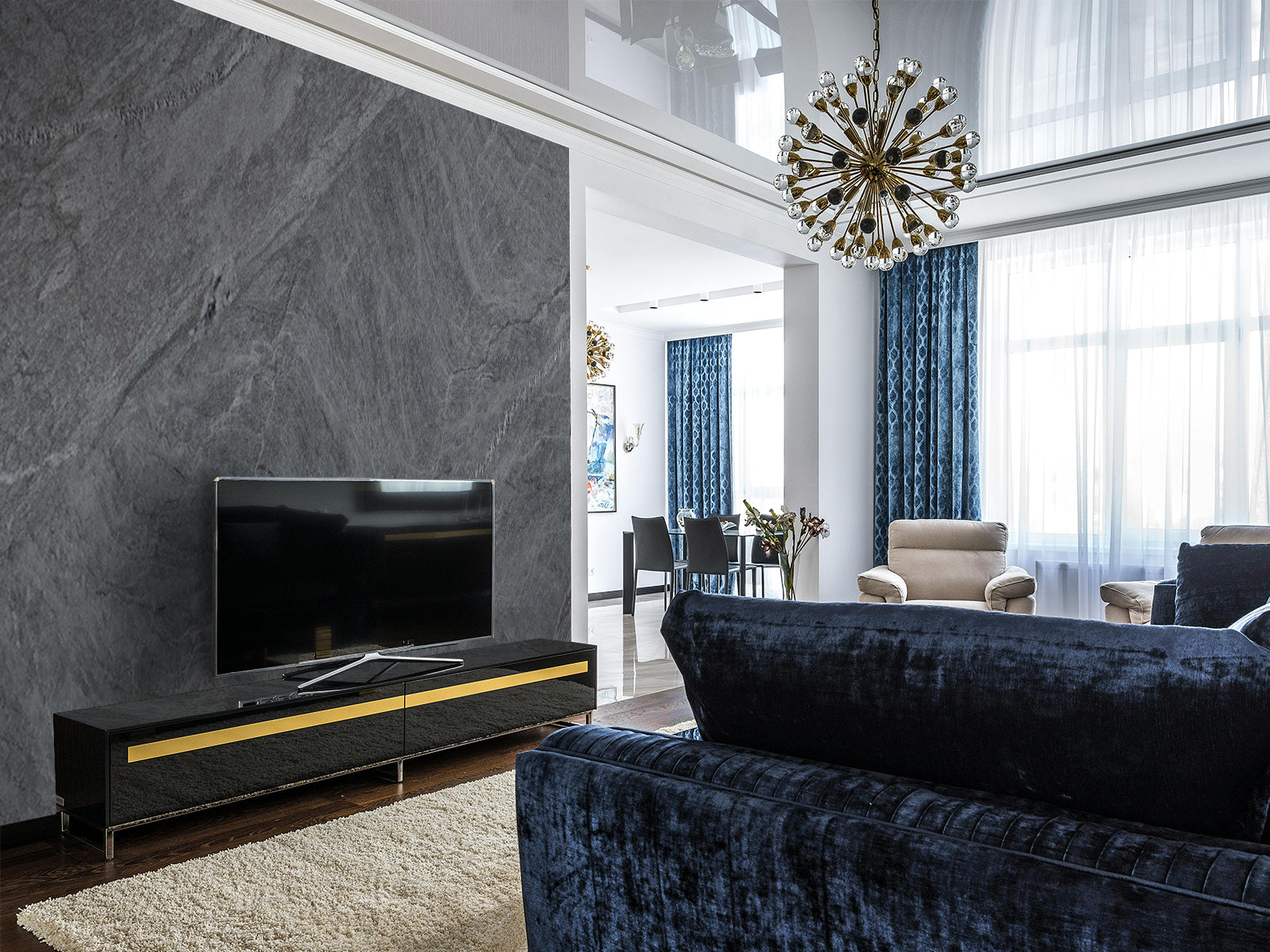 Fototapete Marmor rau hellgrau klassik